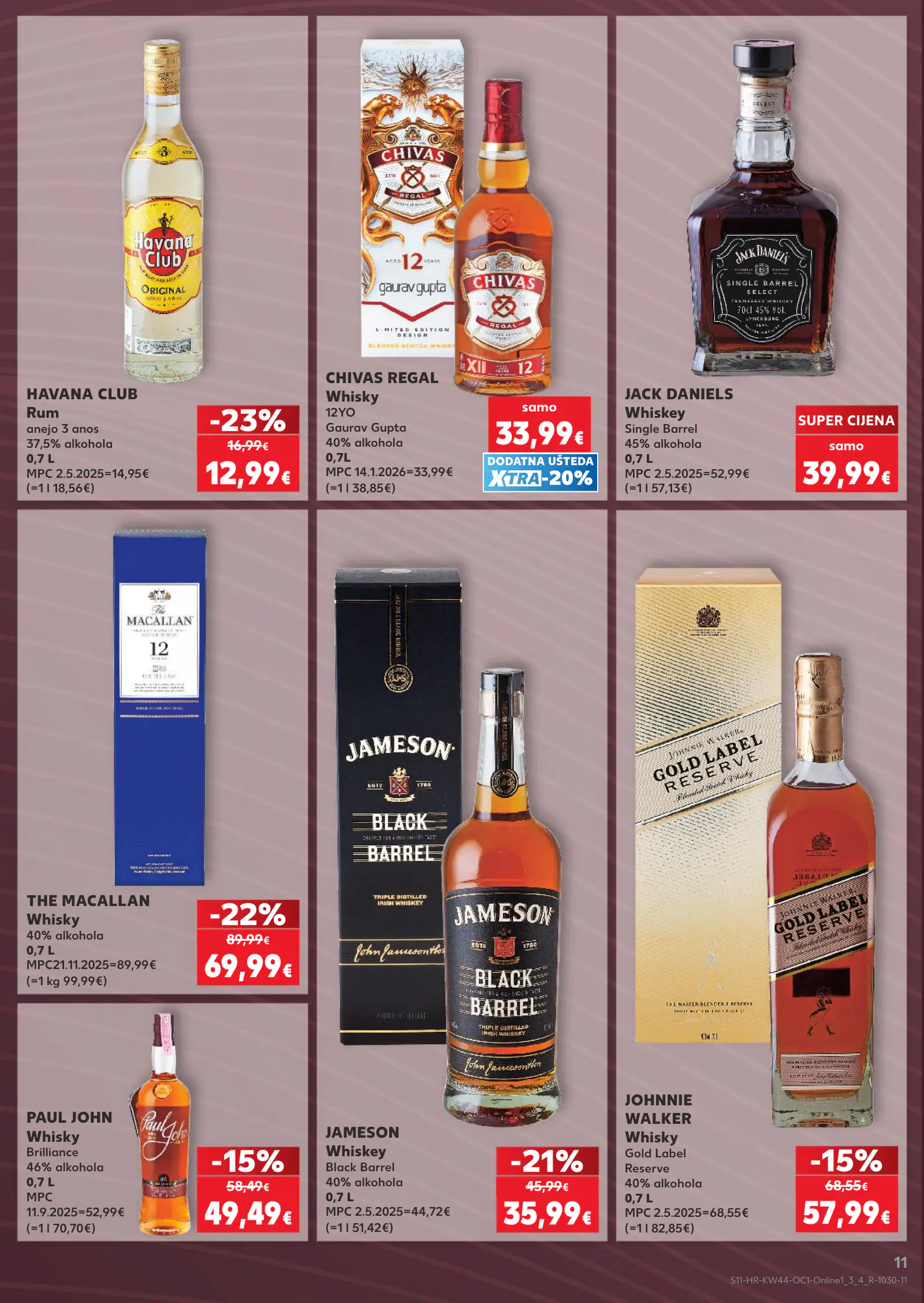 Kaufland Horvátország akciós újság, 11. oldal (okt. 28. – nov. 3.)