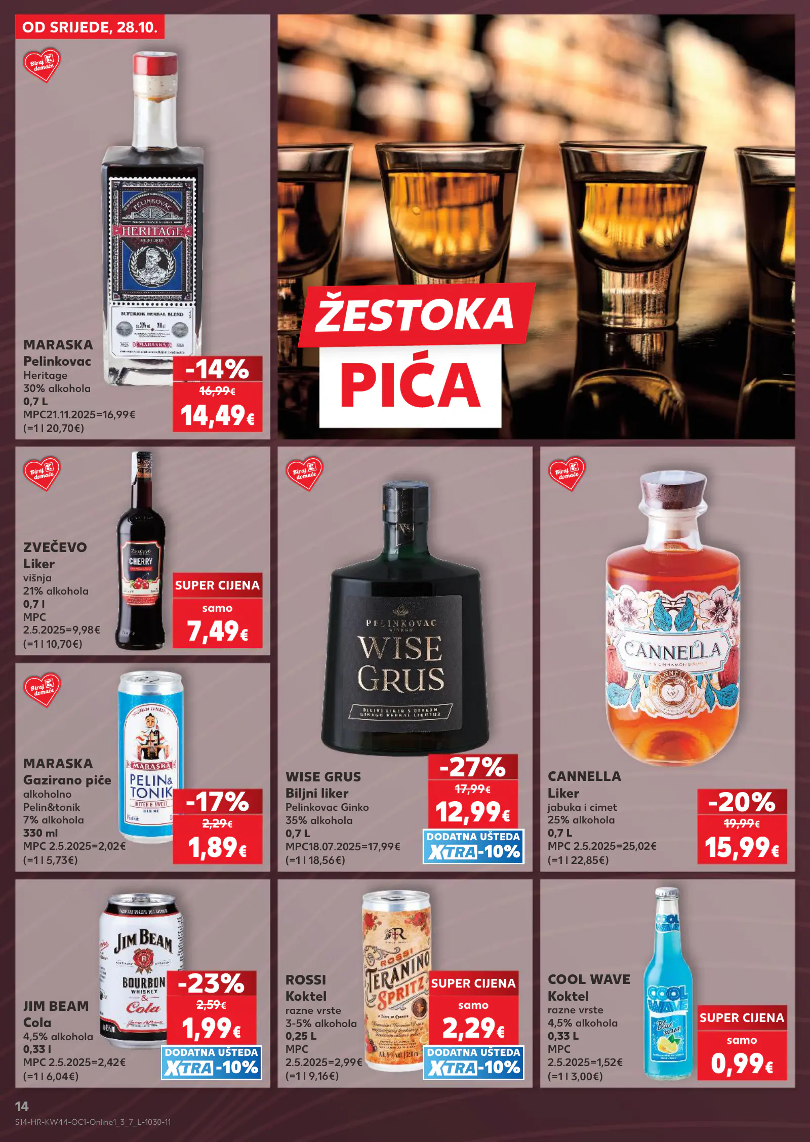 Kaufland Horvátország akciós újság, 14. oldal (okt. 28. – nov. 3.)