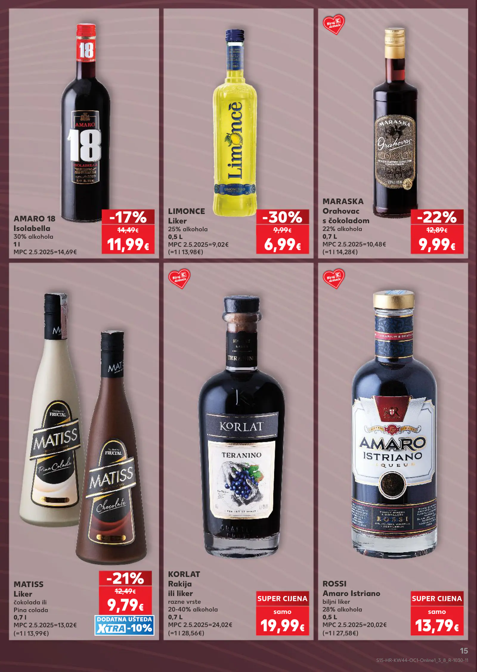 Kaufland Horvátország akciós újság, 15. oldal (okt. 28. – nov. 3.)