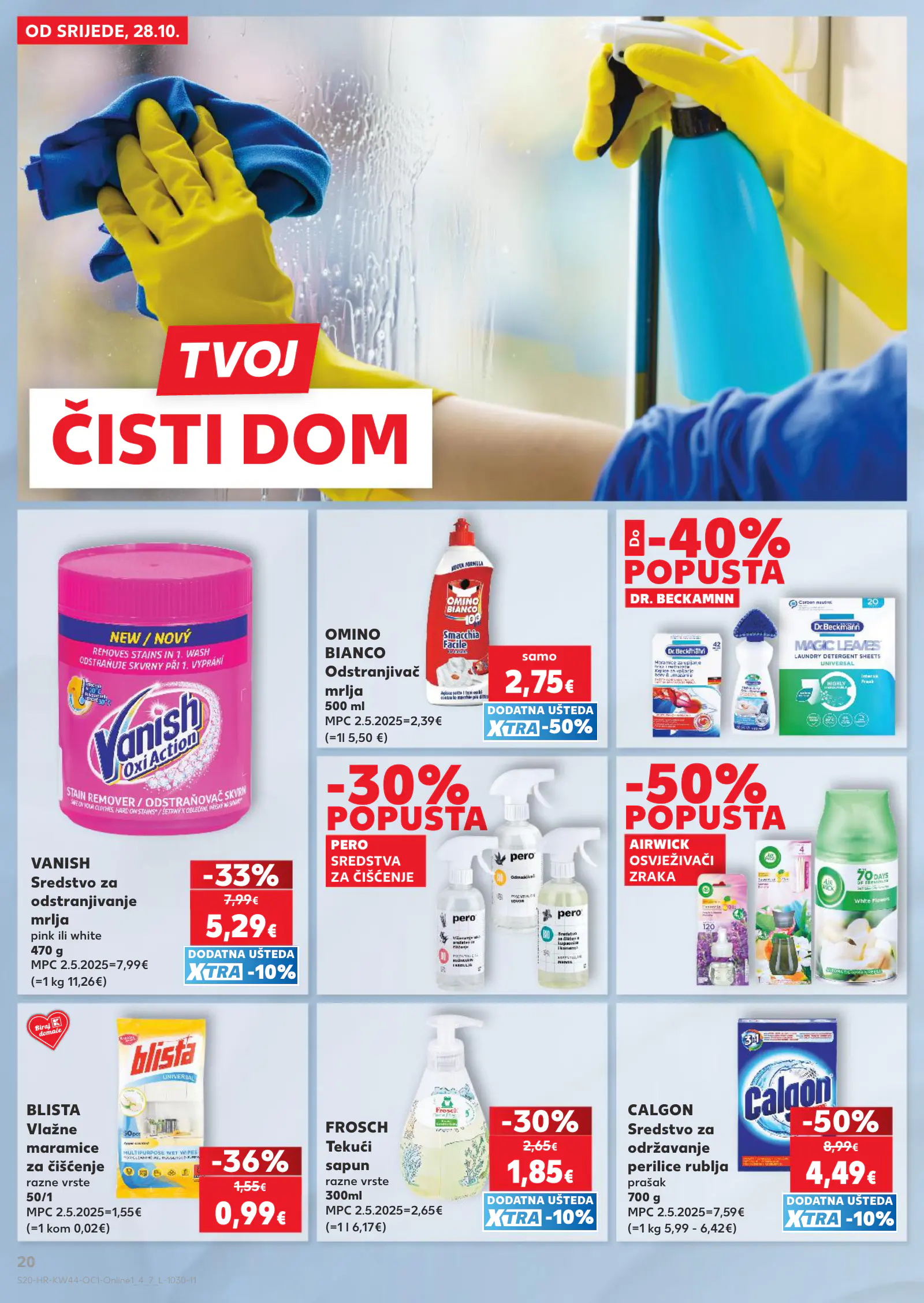 Kaufland Horvátország akciós újság, 20. oldal (okt. 28. – nov. 3.)