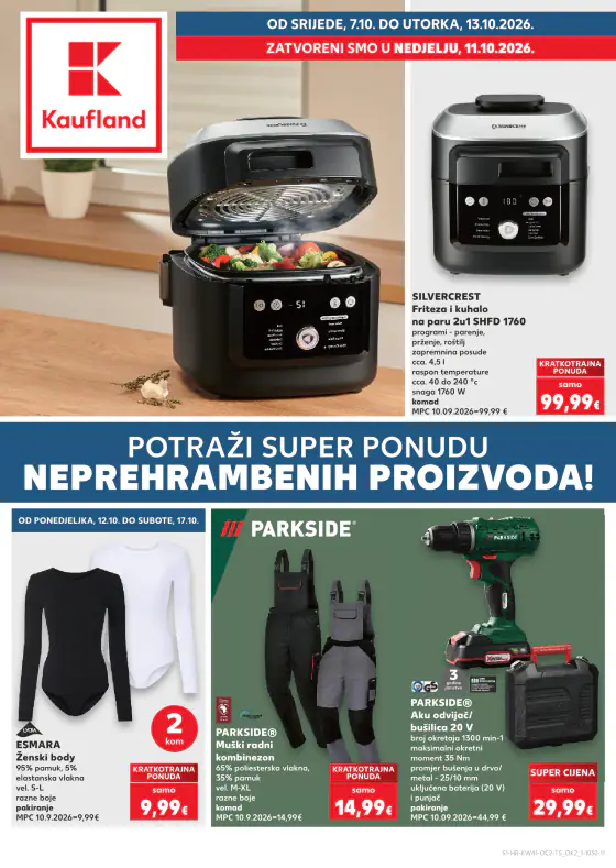 Kaufland Horvátország akciós újság – okt. 7–13.
