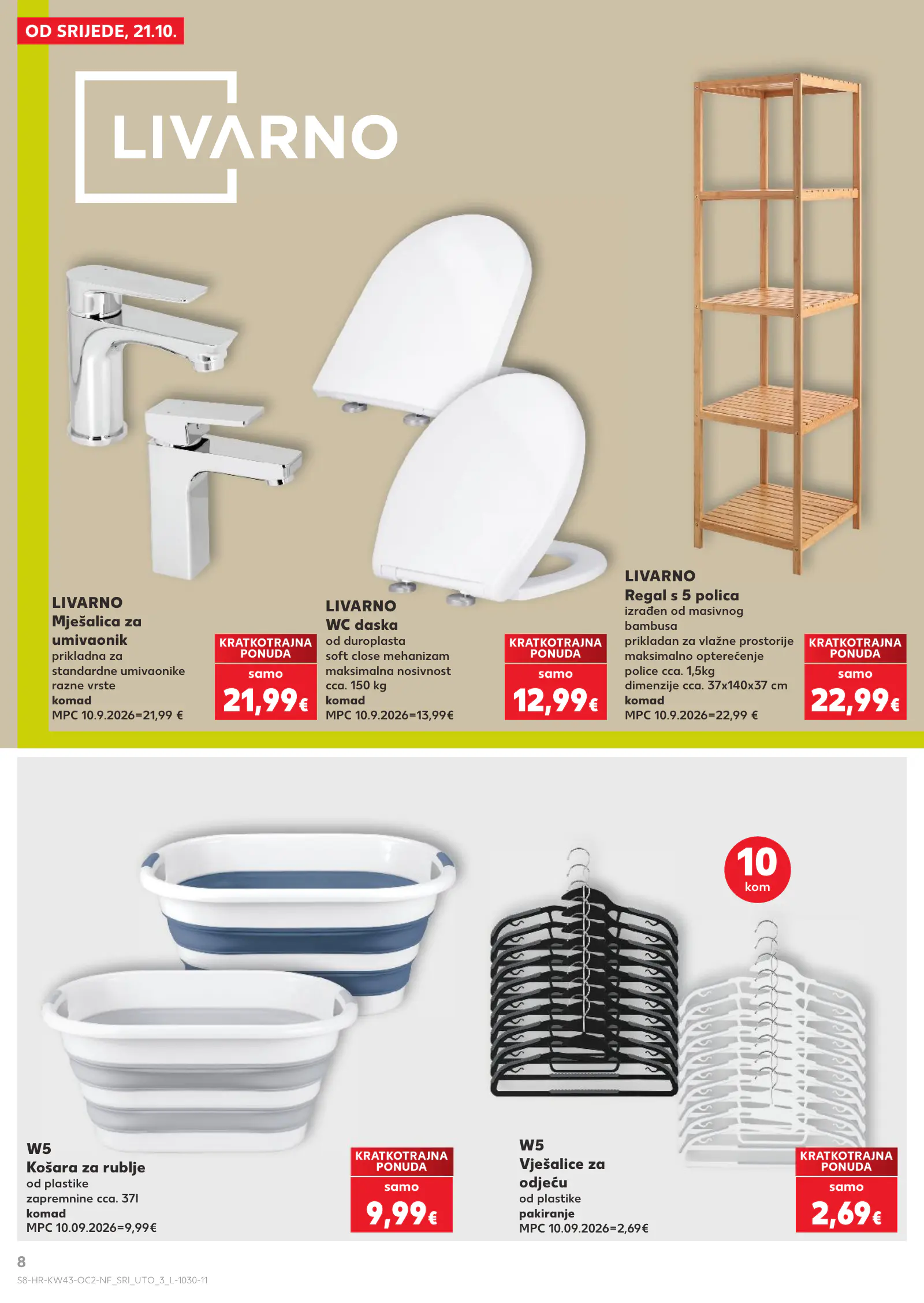 Kaufland Horvátország akciós újság (2), 8. oldal (okt. 21–27.)