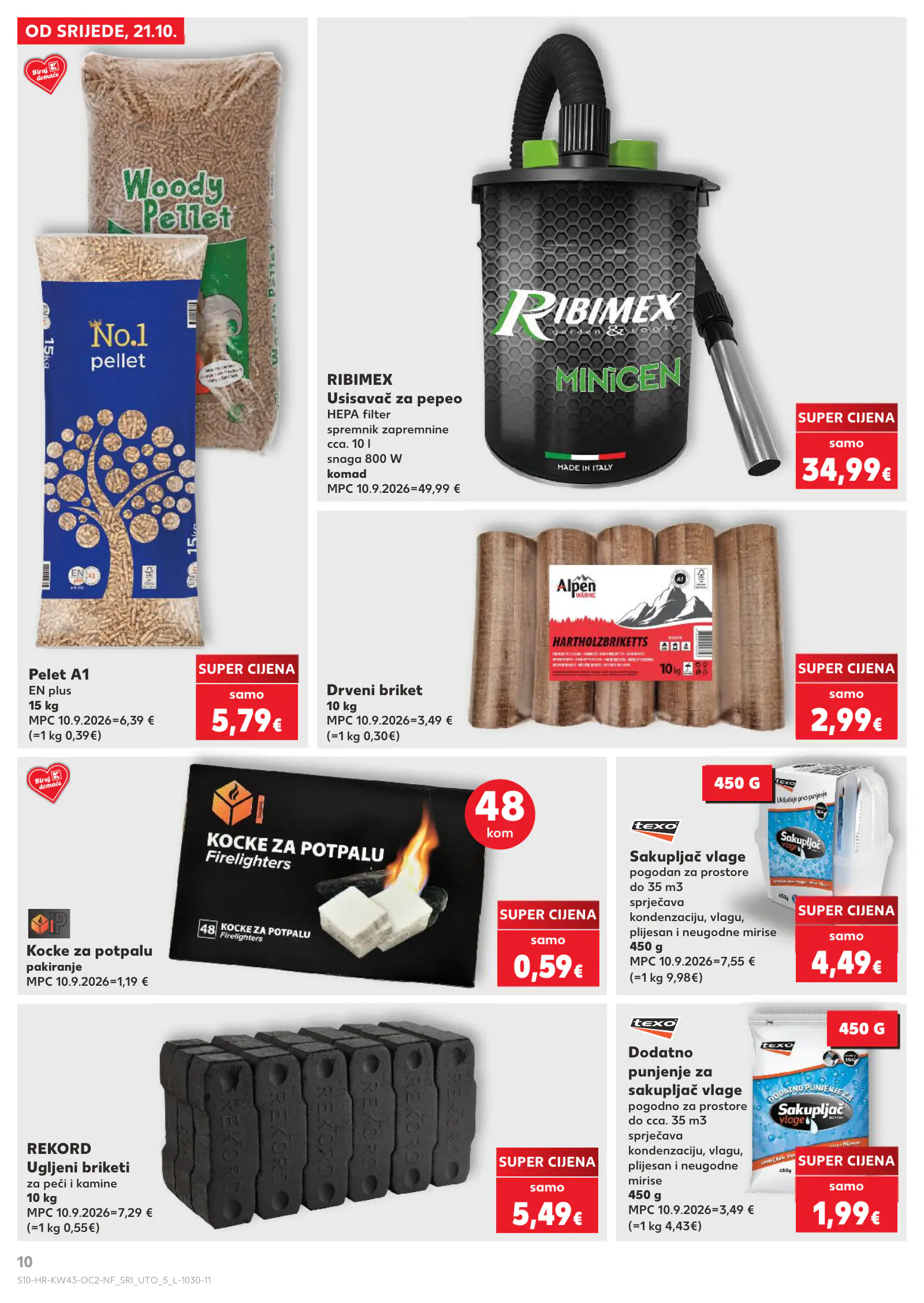 Kaufland Horvátország akciós újság (2), 10. oldal (okt. 21–27.)