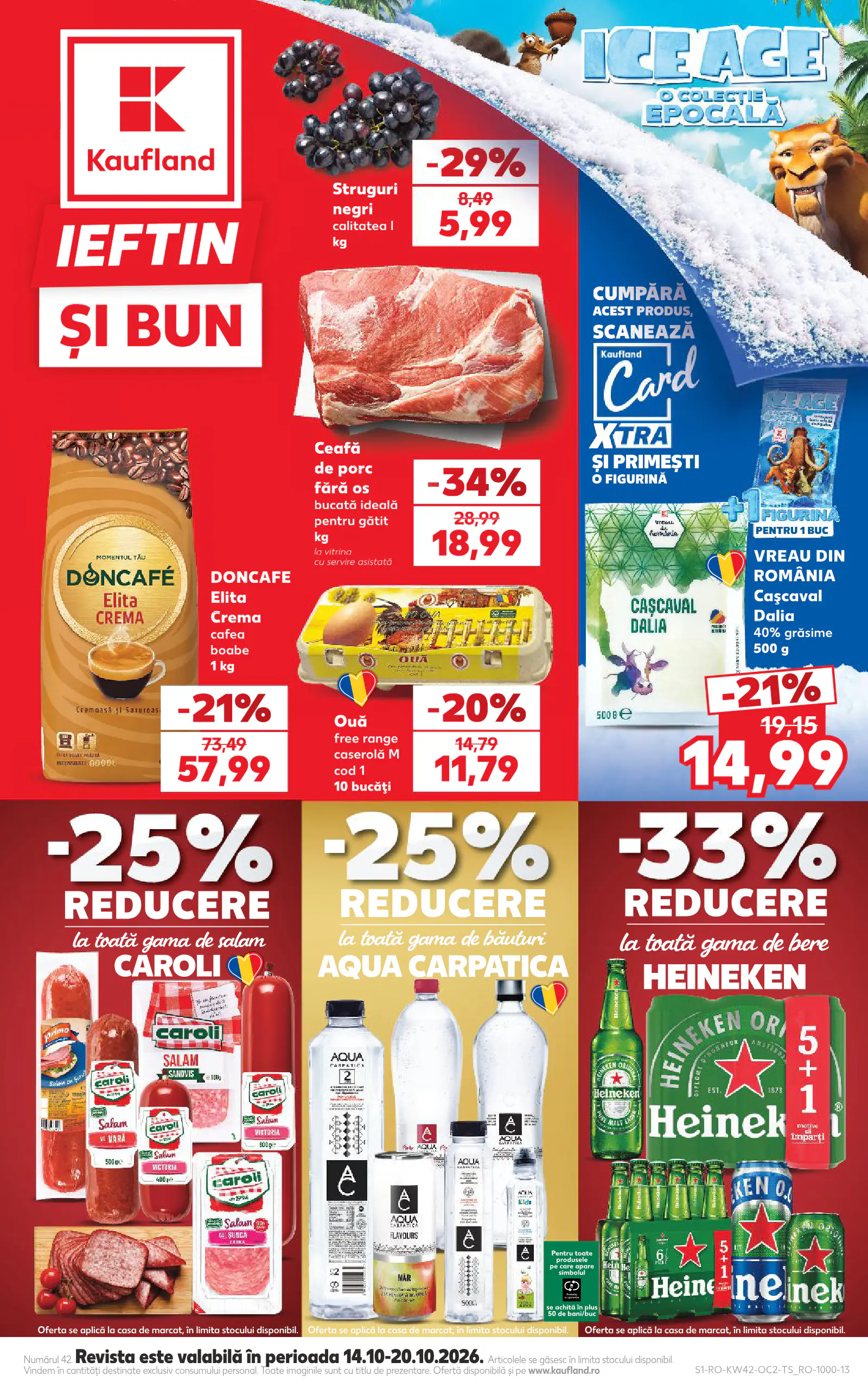 Kaufland Románia akciós újság (3), 1. oldal (okt. 14–20.)
