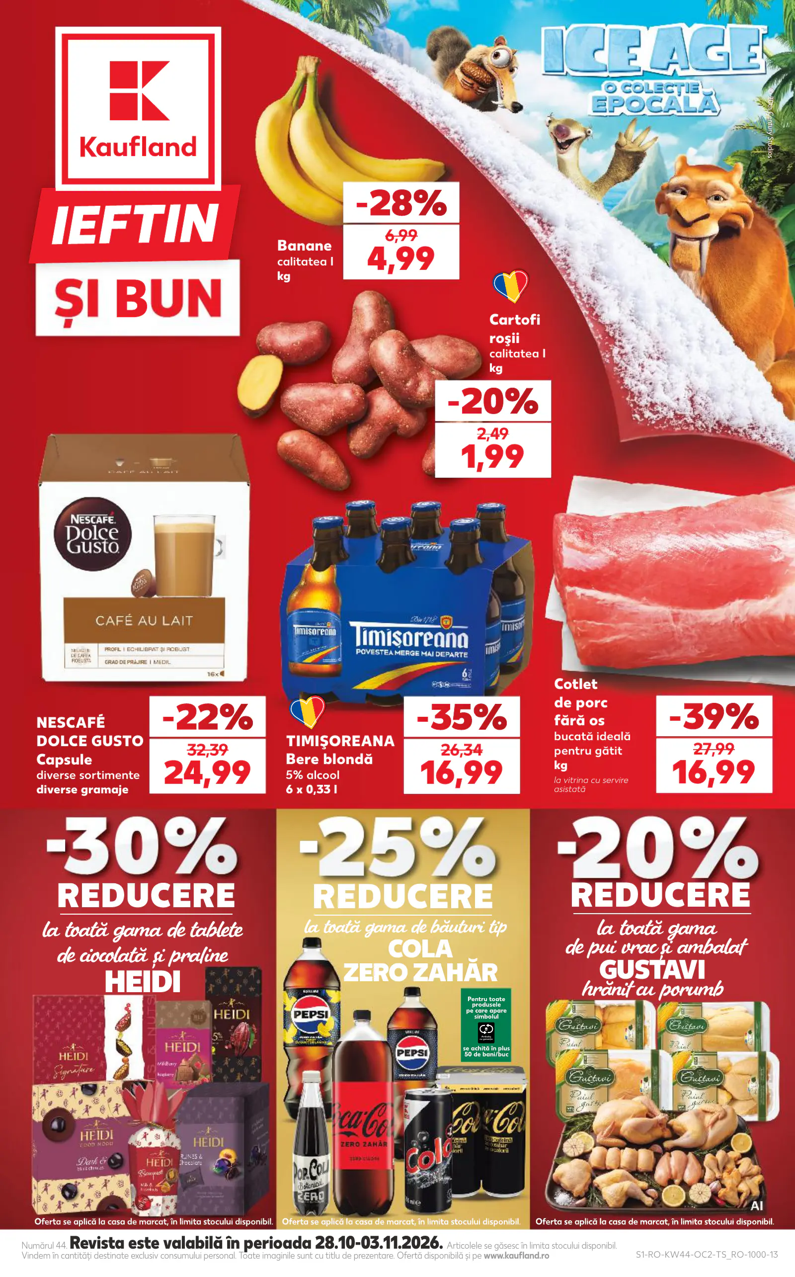 Kaufland Románia akciós újság, 1. oldal (okt. 28. – nov. 3.)