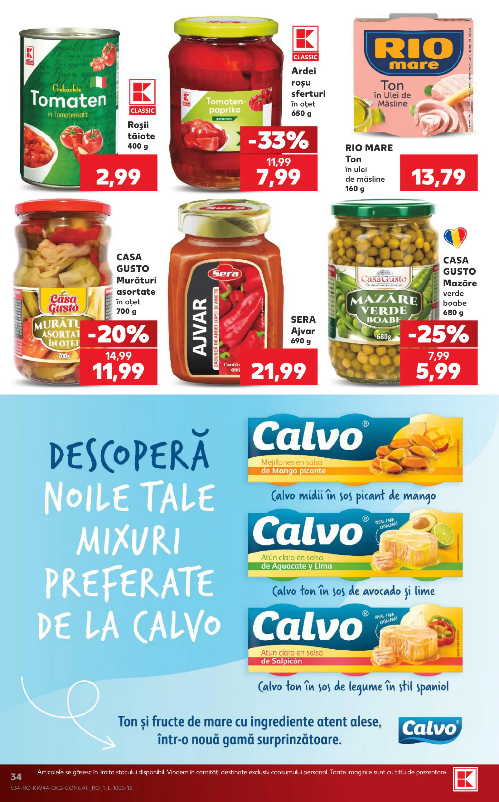 Kaufland Románia akciós újság, 34. oldal (okt. 28. – nov. 3.)