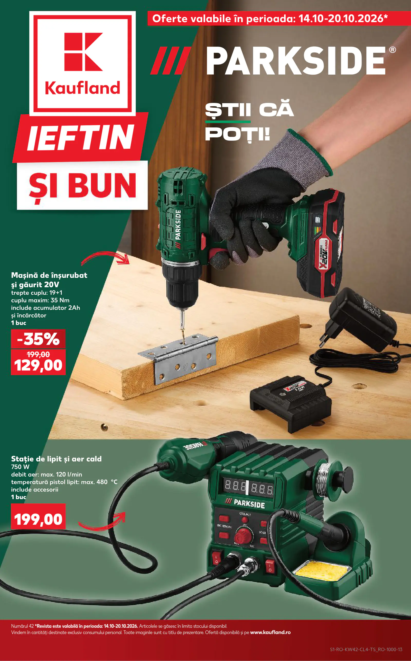 Kaufland Románia akciós újság, 1. oldal (okt. 14–20.)