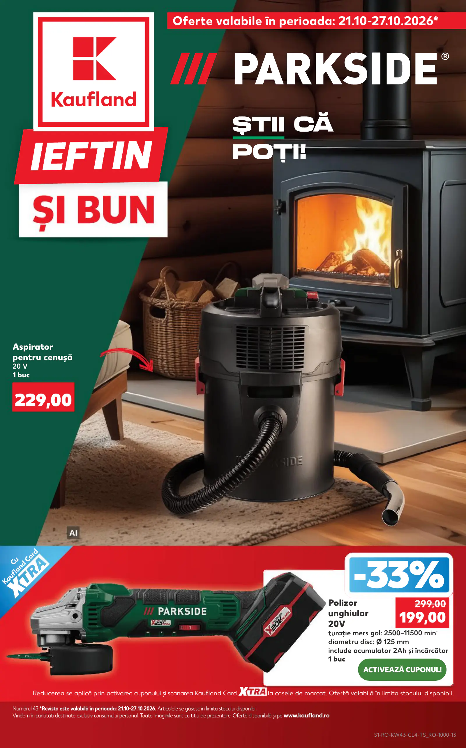 Kaufland Románia akciós újság (3), 1. oldal (okt. 21–27.)