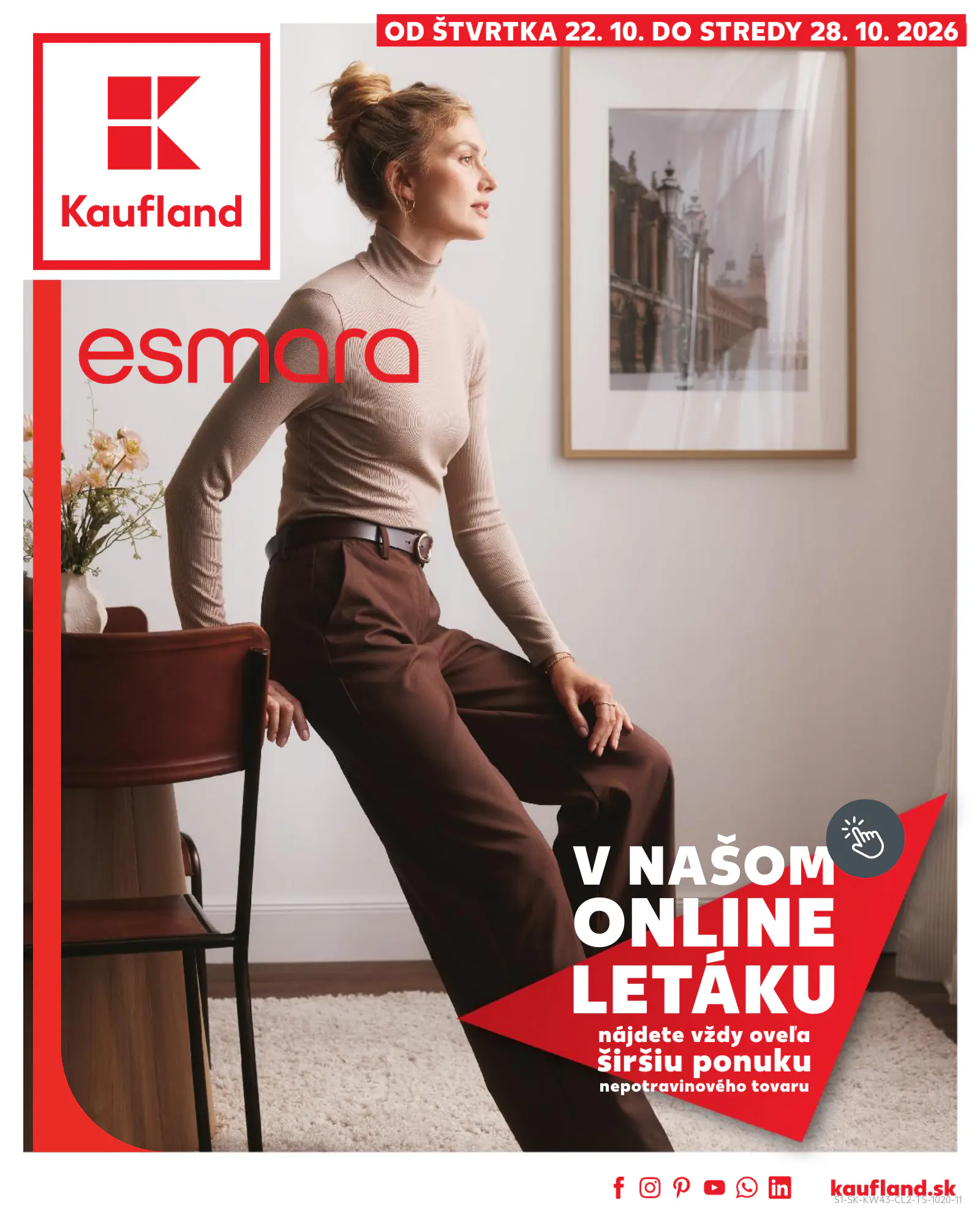 Kaufland Szlovákia akciós újság, 1. oldal (okt. 22–28.)