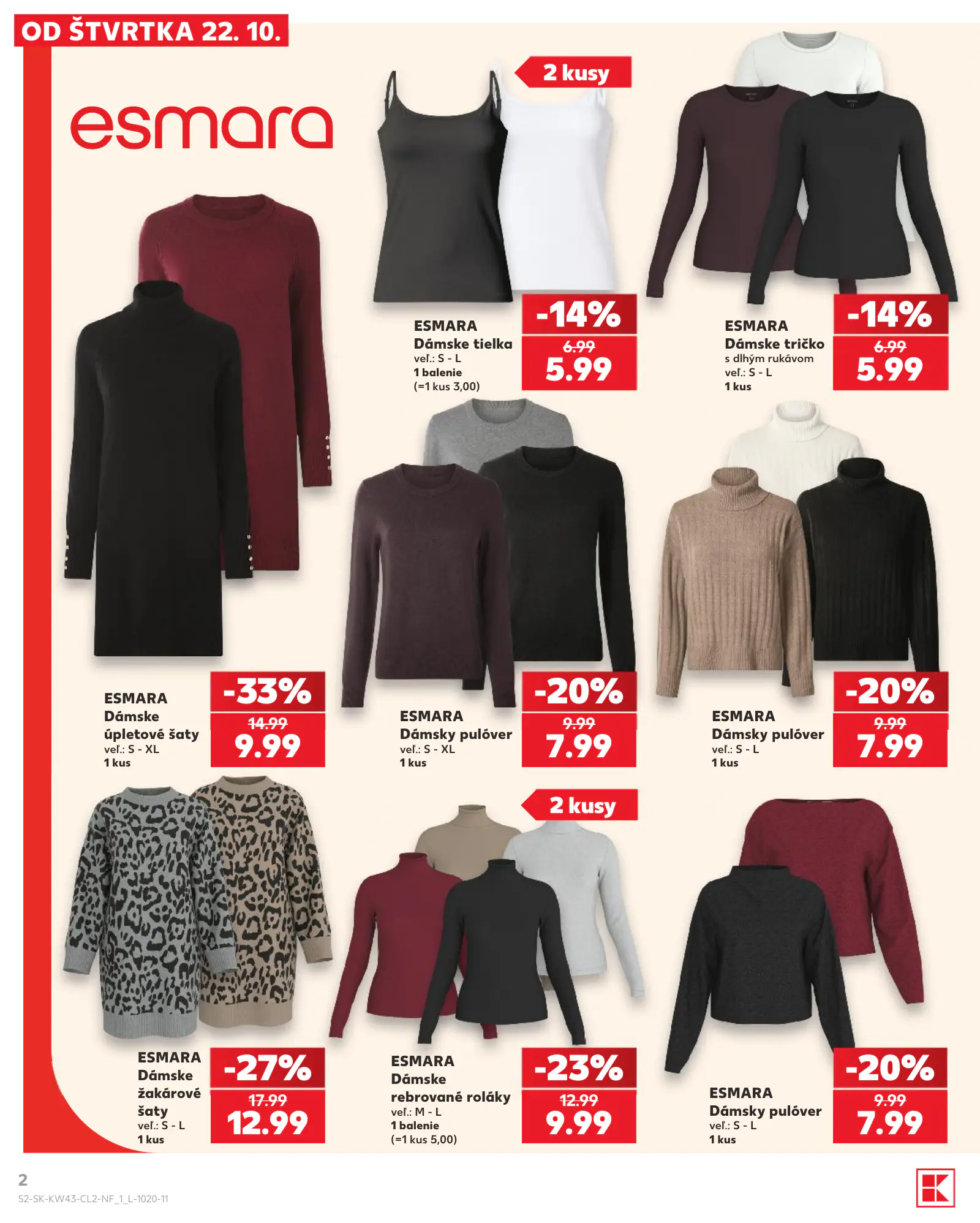Kaufland Szlovákia akciós újság, 2. oldal (okt. 22–28.)