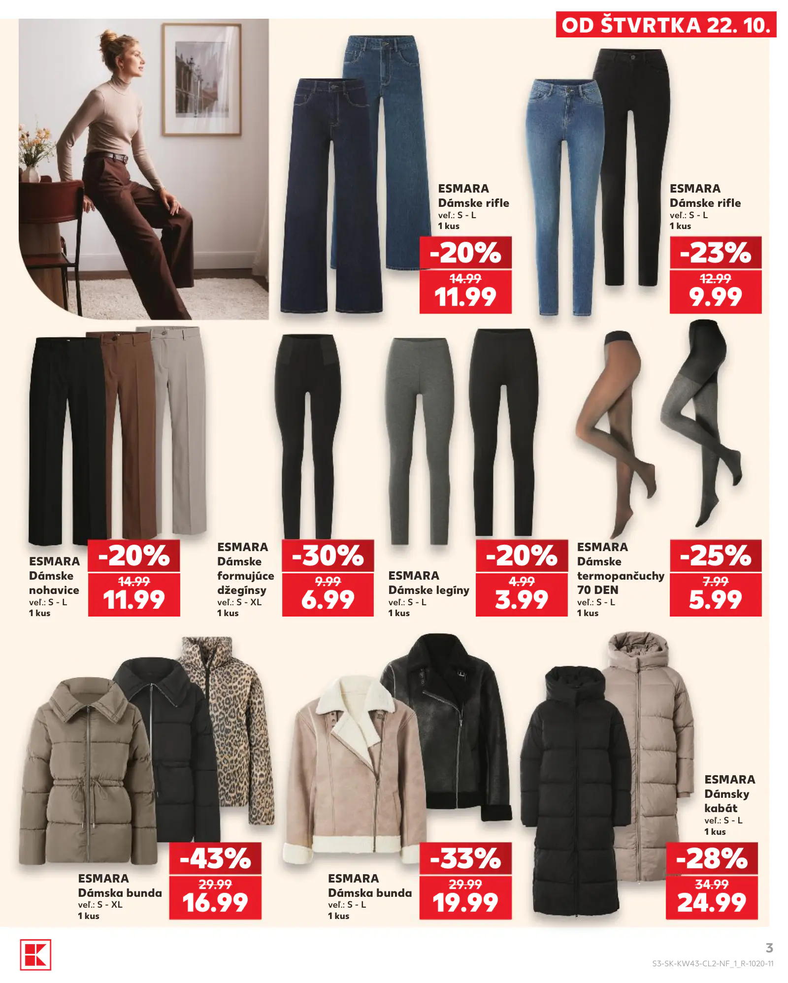 Kaufland Szlovákia akciós újság, 3. oldal (okt. 22–28.)