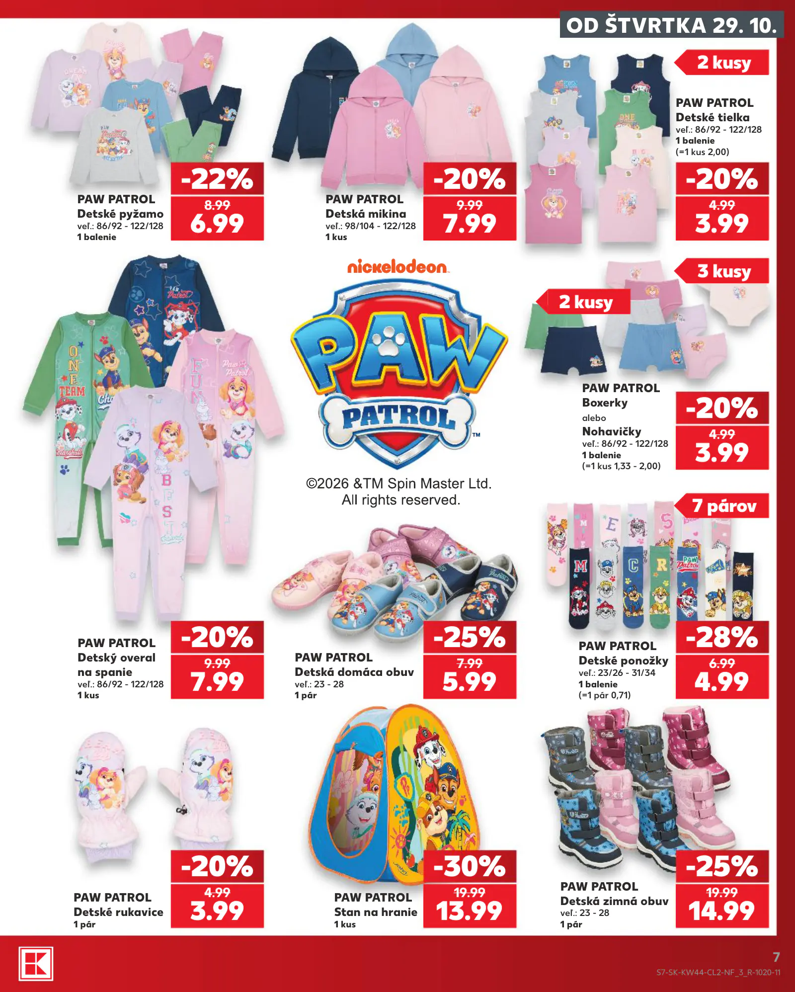 Kaufland Szlovákia akciós újság, 7. oldal (okt. 29. – nov. 4.)