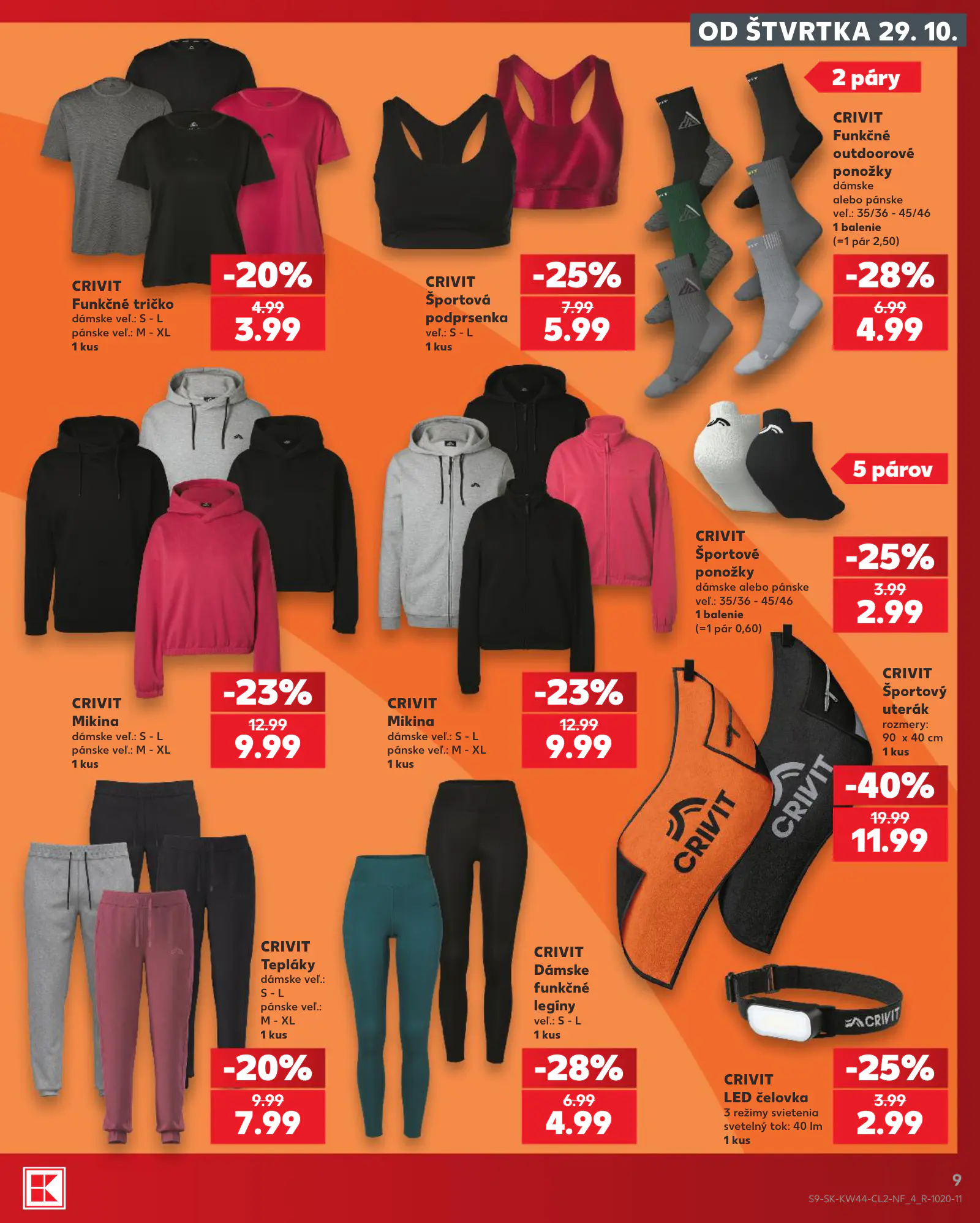 Kaufland Szlovákia akciós újság, 9. oldal (okt. 29. – nov. 4.)