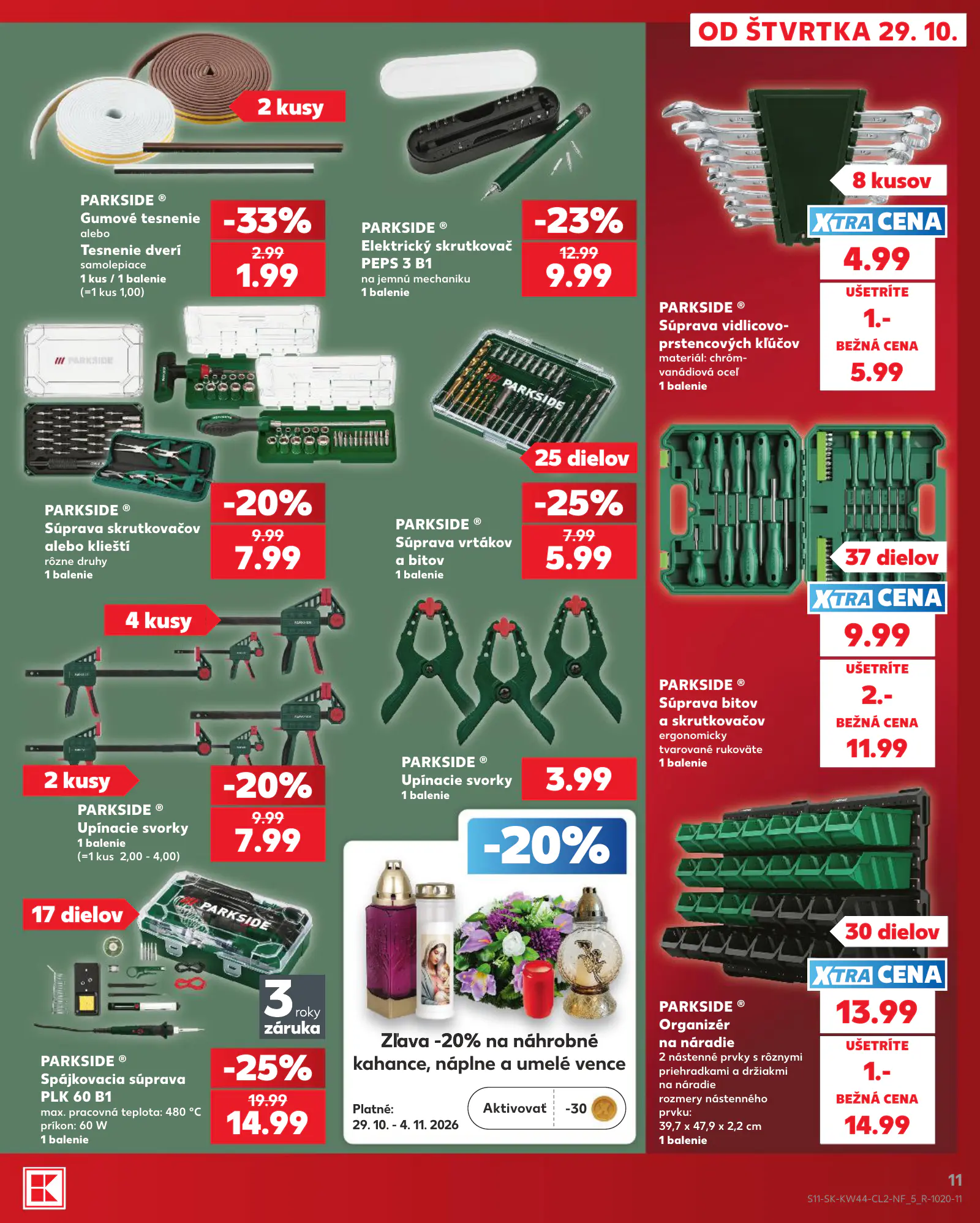 Kaufland Szlovákia akciós újság, 11. oldal (okt. 29. – nov. 4.)