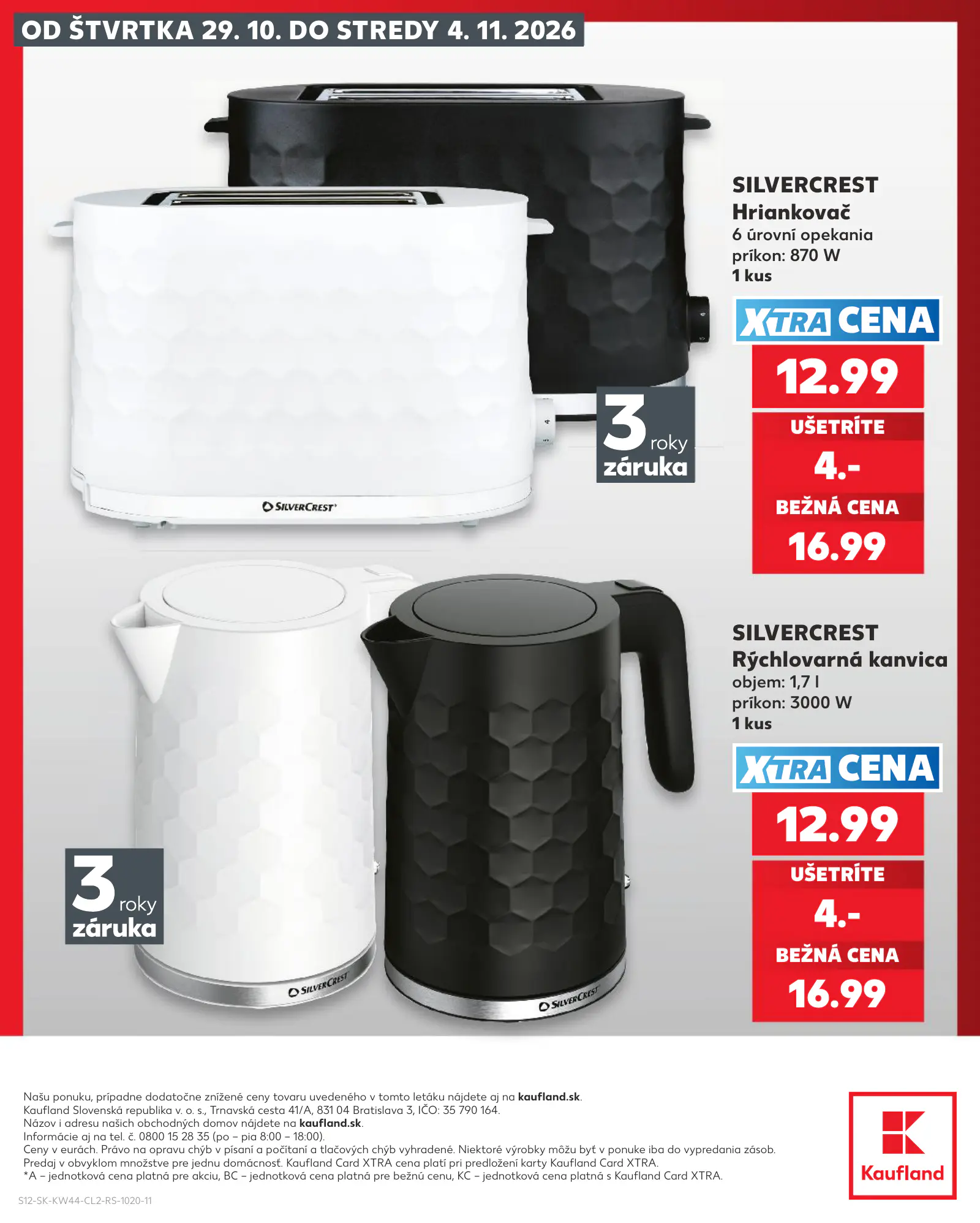 Kaufland Szlovákia akciós újság, 12. oldal (okt. 29. – nov. 4.)
