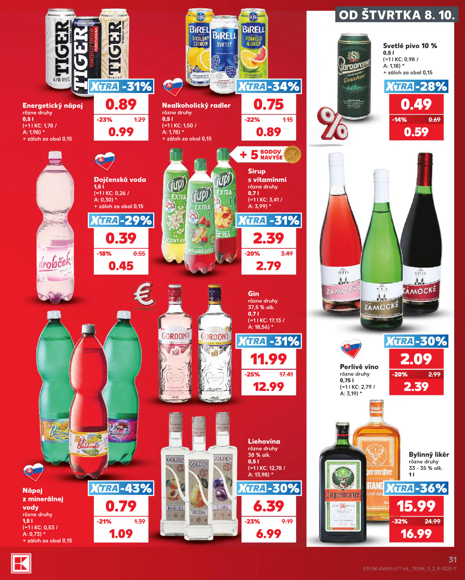 Kaufland Szlovákia KDZ, 31. oldal (okt. 8–14.)