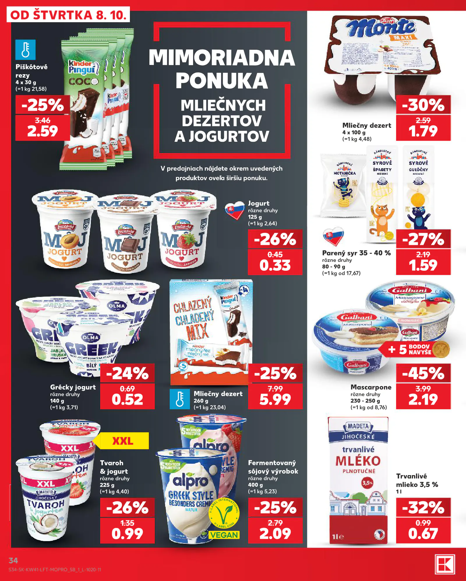 Kaufland Szlovákia KDZ, 34. oldal (okt. 8–14.)