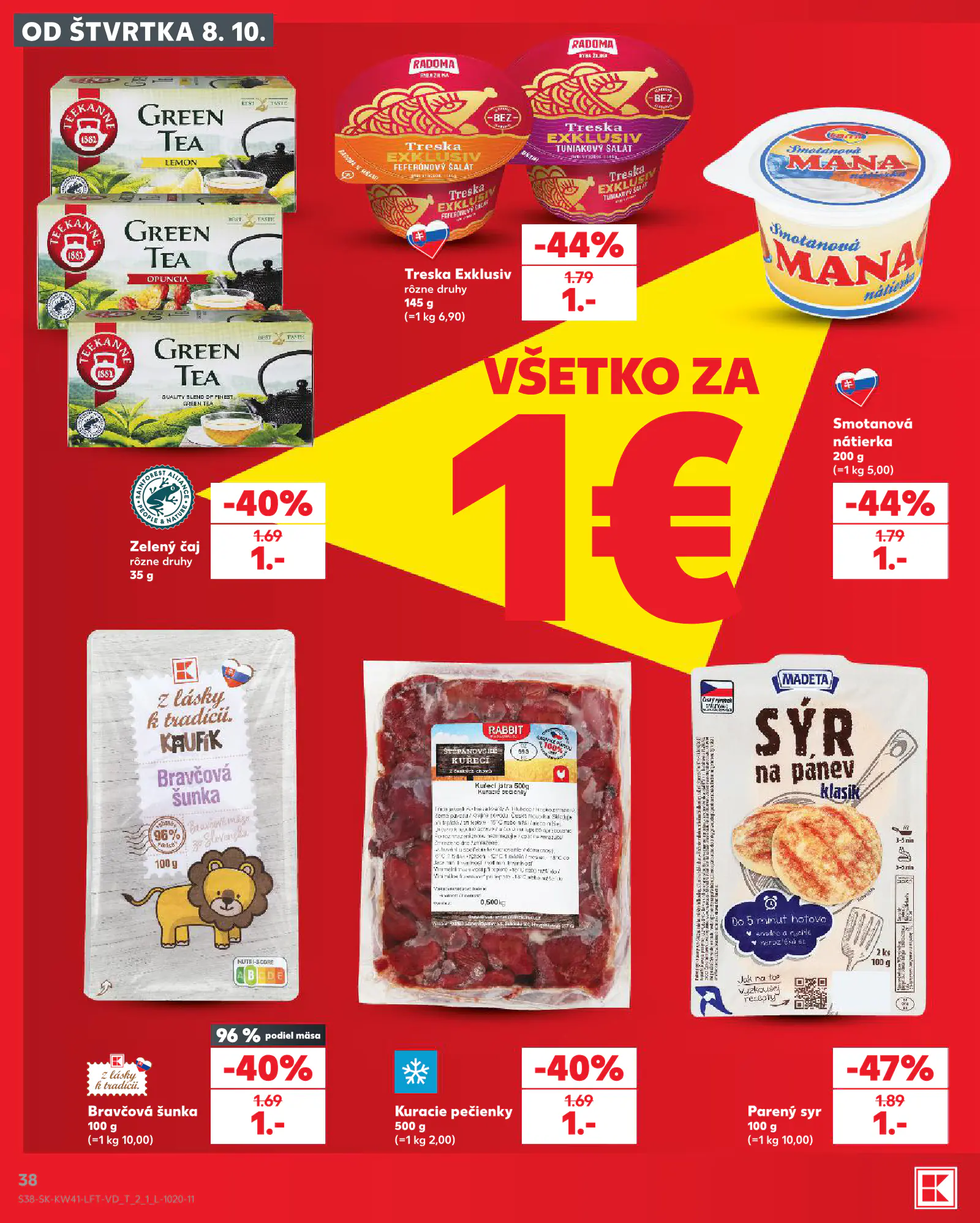 Kaufland Szlovákia KDZ, 38. oldal (okt. 8–14.)