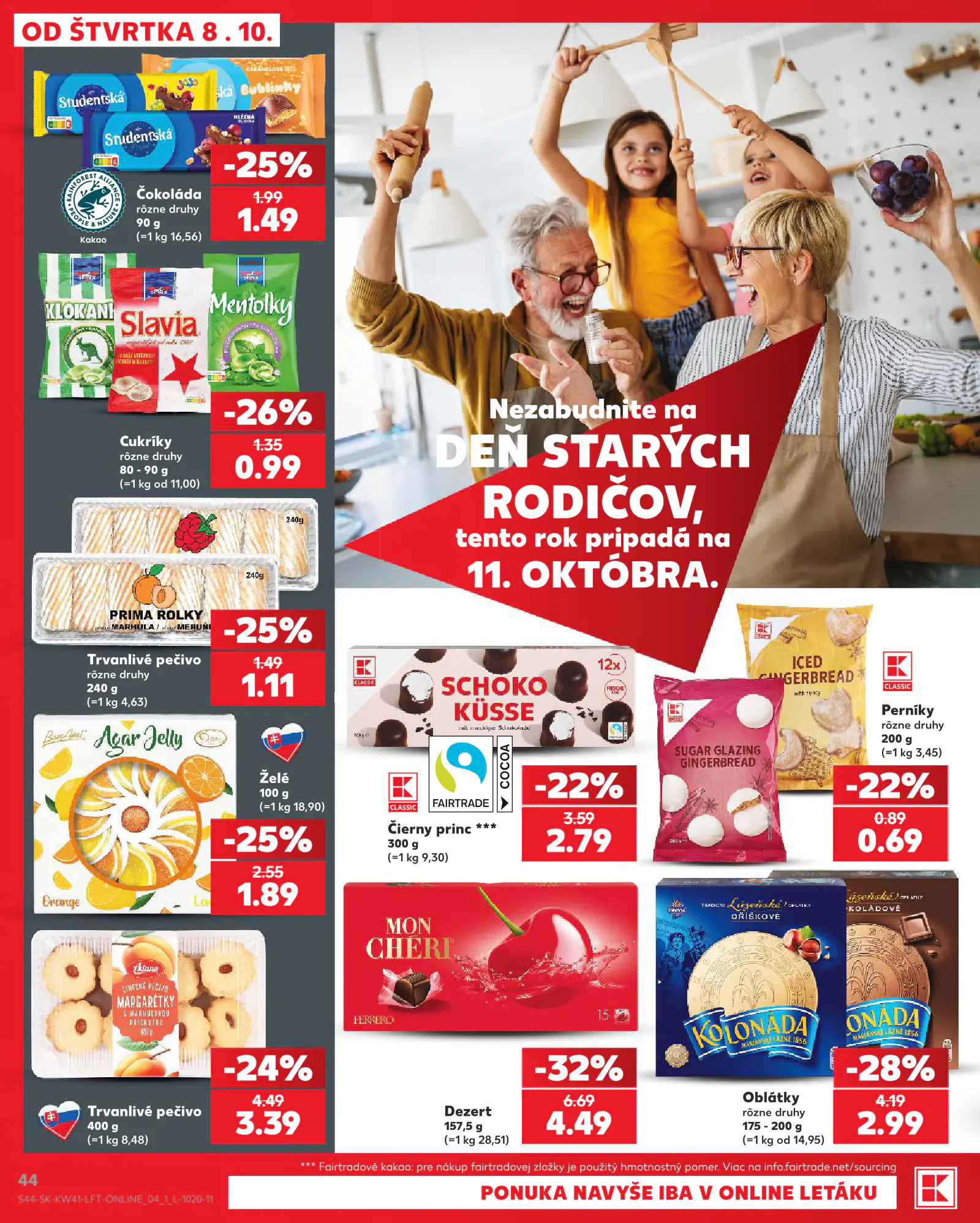 Kaufland Szlovákia KDZ, 44. oldal (okt. 8–14.)