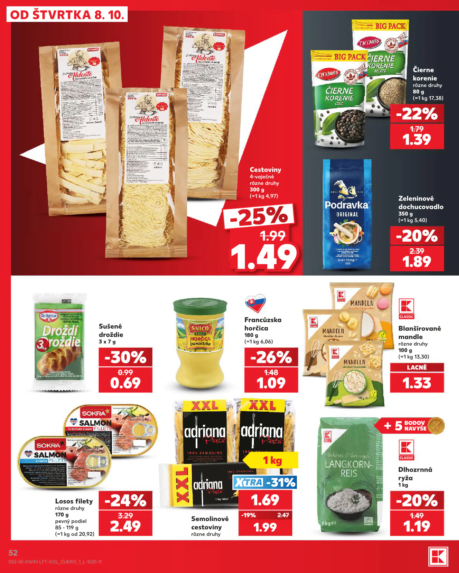 Kaufland Szlovákia KDZ, 52. oldal (okt. 8–14.)