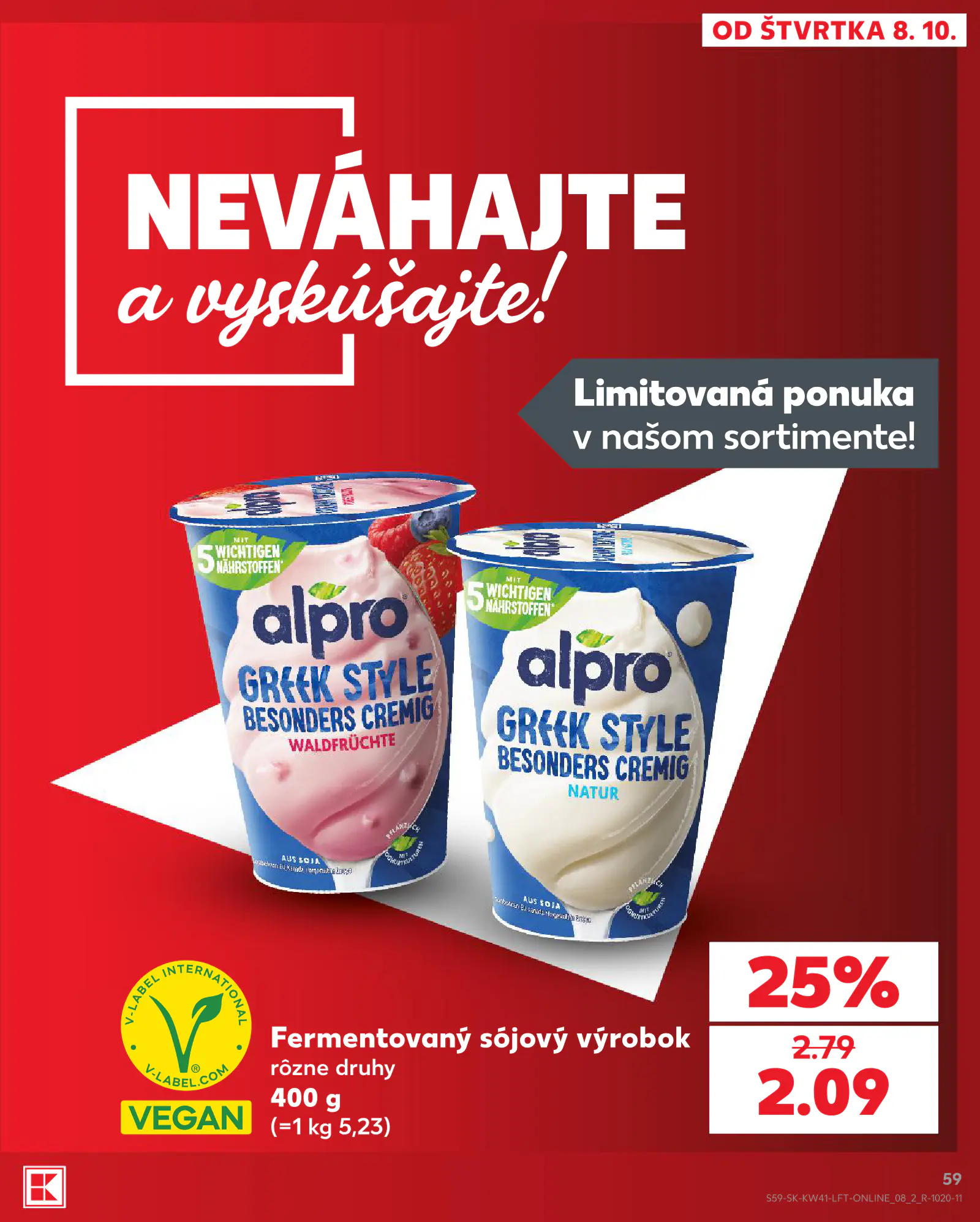 Kaufland Szlovákia KDZ, 59. oldal (okt. 8–14.)