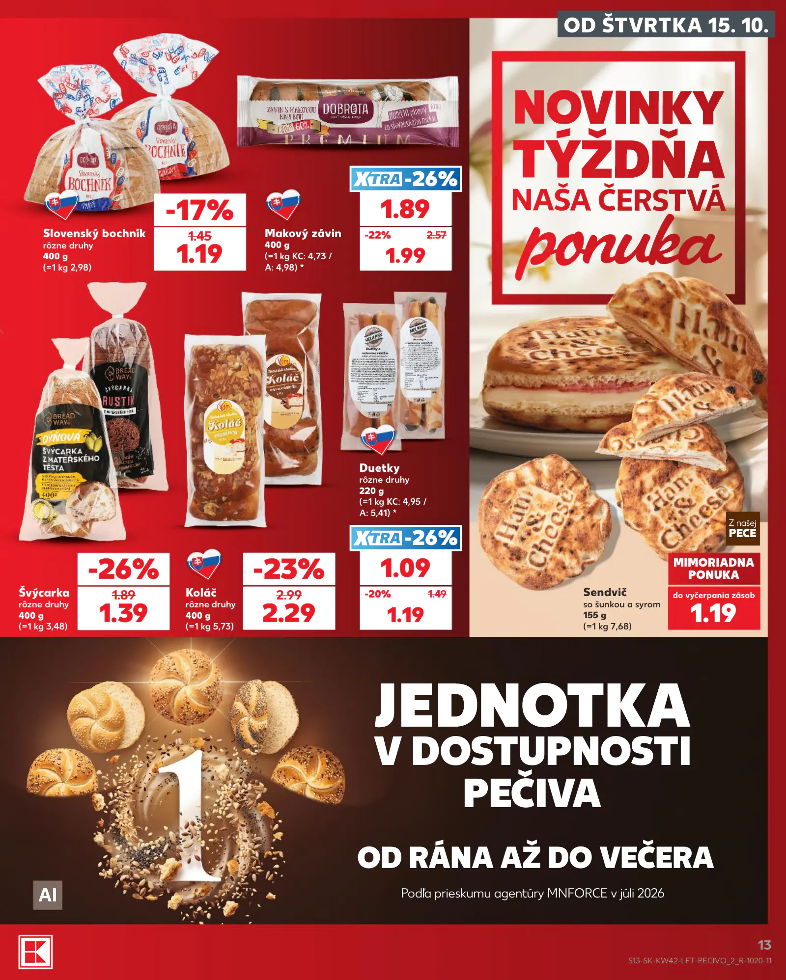 Kaufland Szlovákia KDZ, 13. oldal (okt. 15–21.)