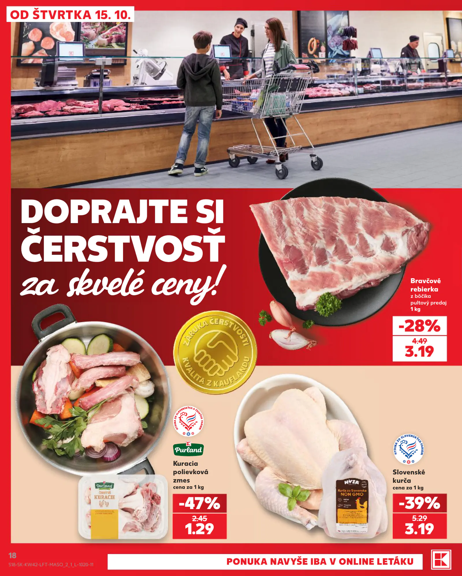 Kaufland Szlovákia KDZ, 18. oldal (okt. 15–21.)