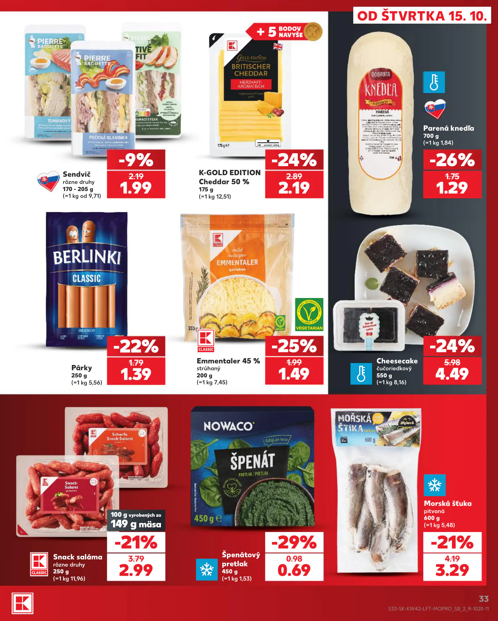 Kaufland Szlovákia KDZ, 33. oldal (okt. 15–21.)