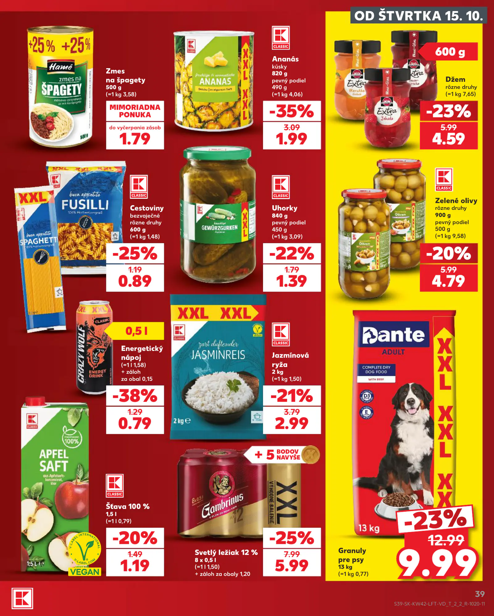 Kaufland Szlovákia KDZ, 39. oldal (okt. 15–21.)