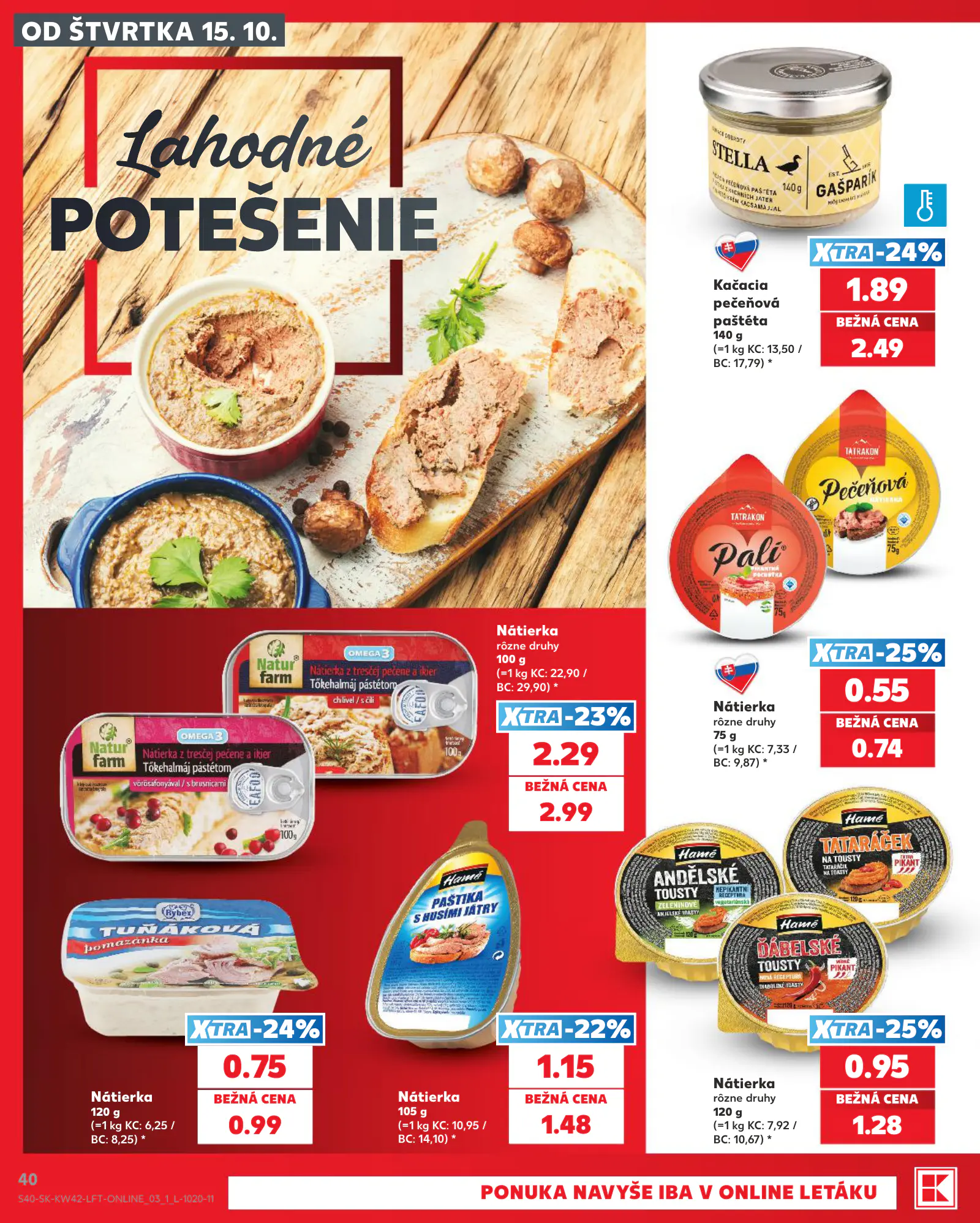 Kaufland Szlovákia KDZ, 40. oldal (okt. 15–21.)