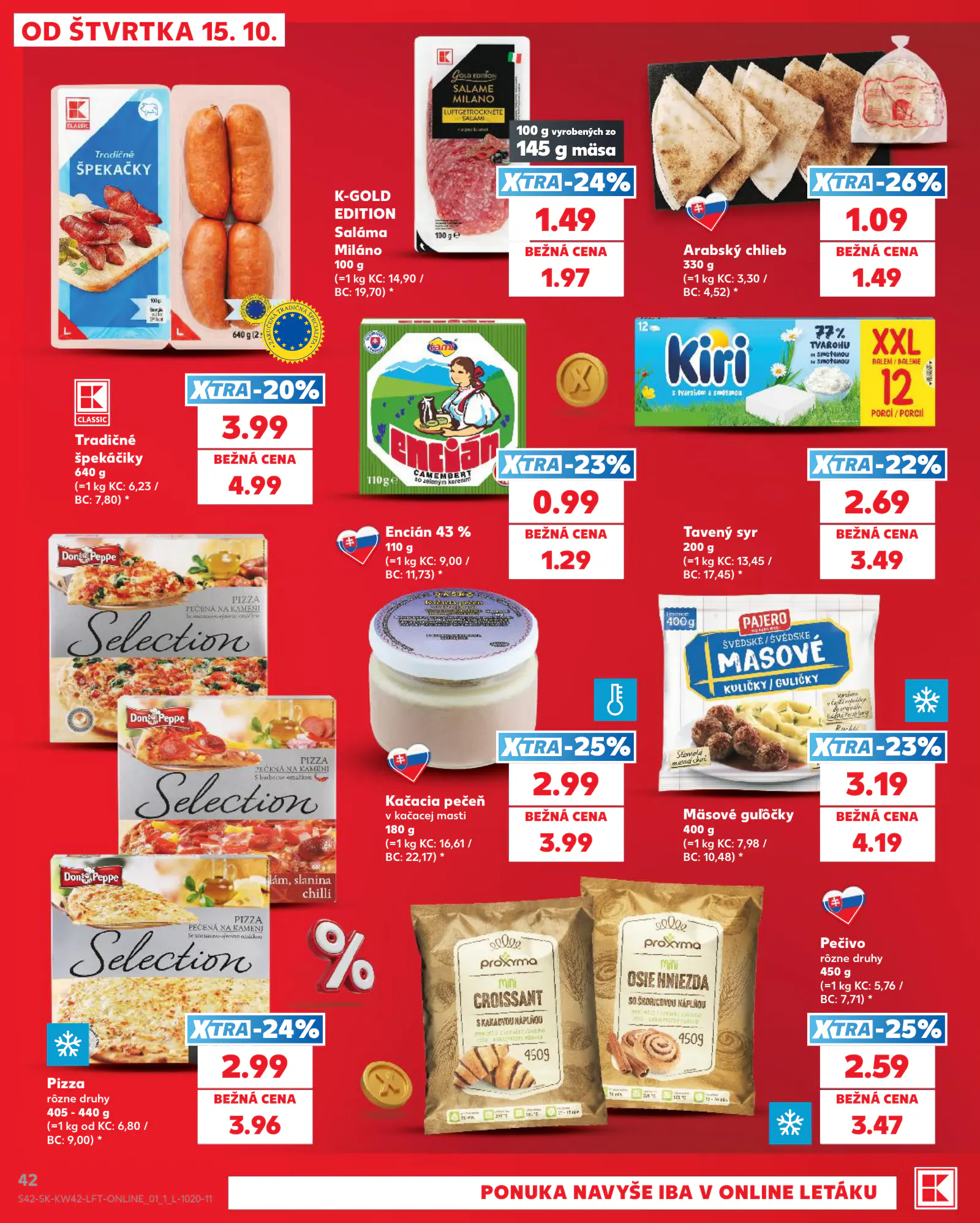 Kaufland Szlovákia KDZ, 42. oldal (okt. 15–21.)