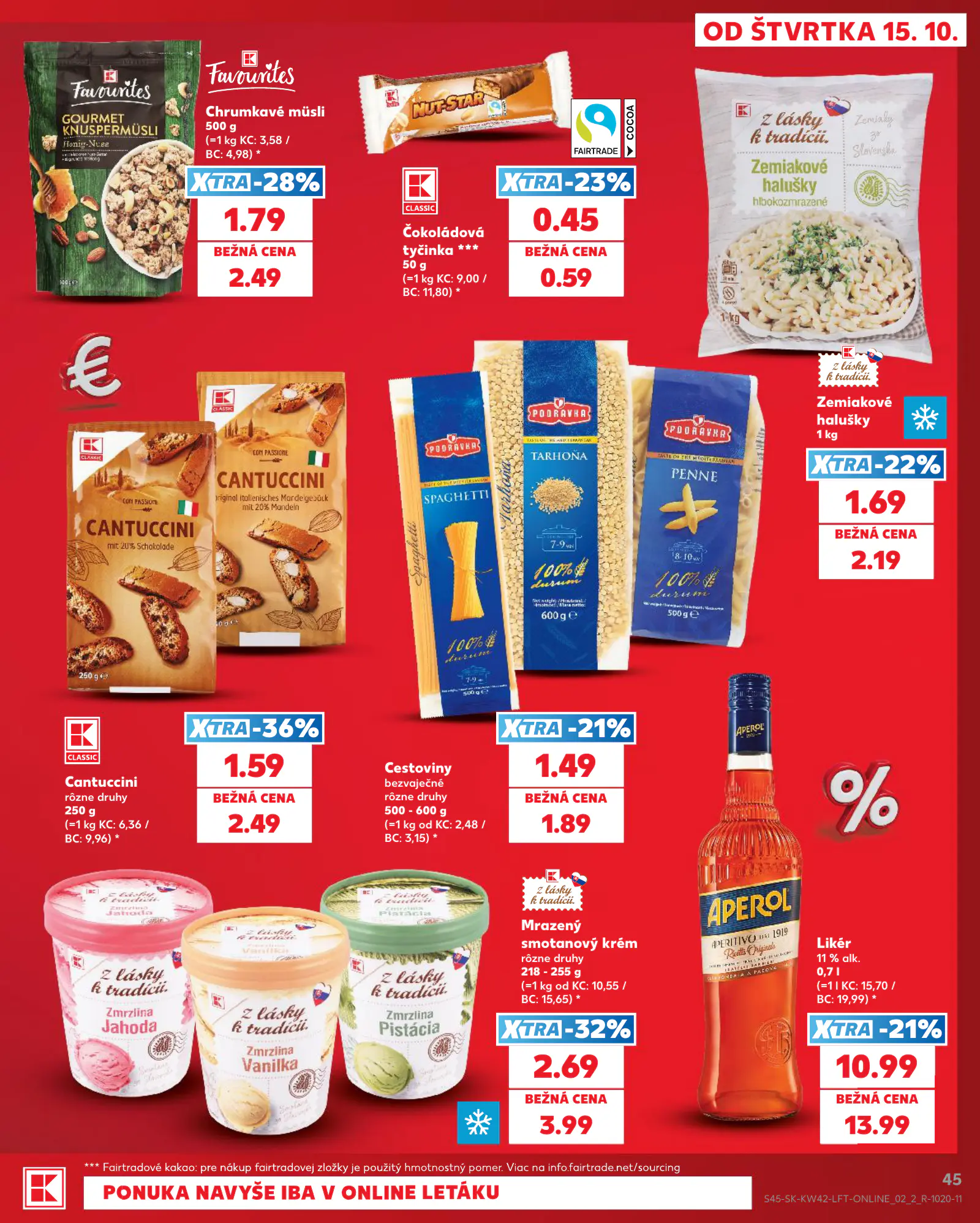 Kaufland Szlovákia KDZ, 45. oldal (okt. 15–21.)