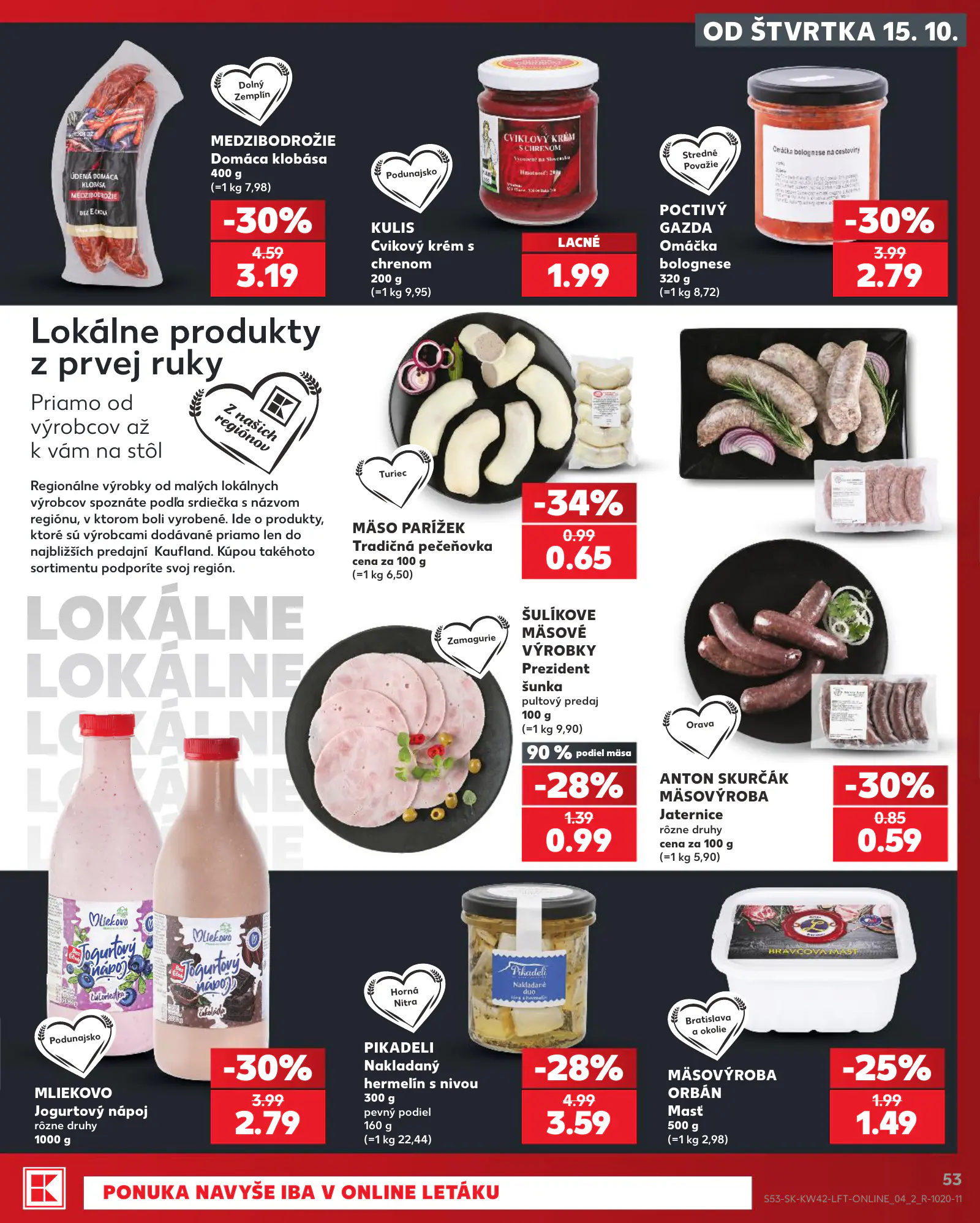 Kaufland Szlovákia KDZ, 53. oldal (okt. 15–21.)