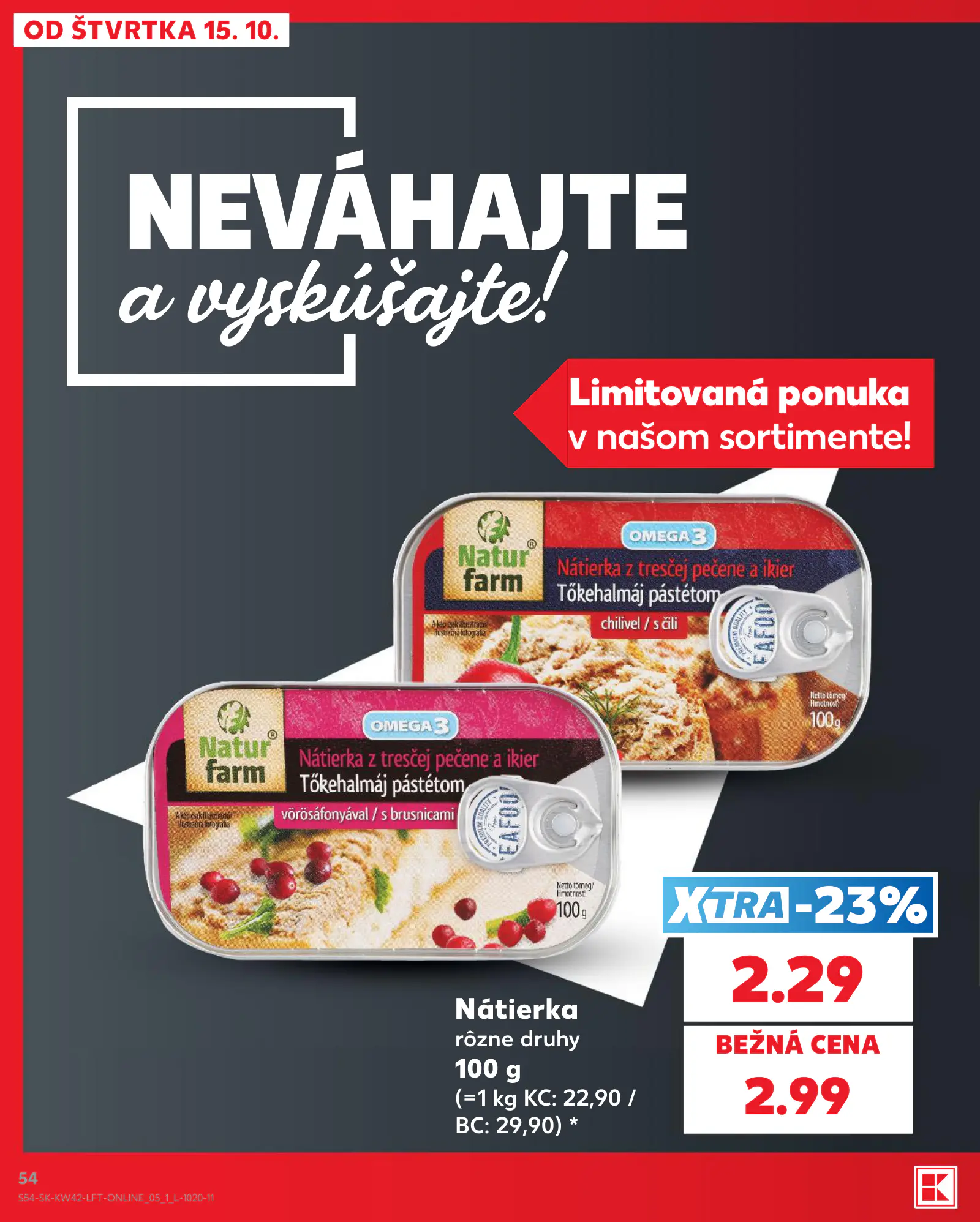 Kaufland Szlovákia KDZ, 54. oldal (okt. 15–21.)