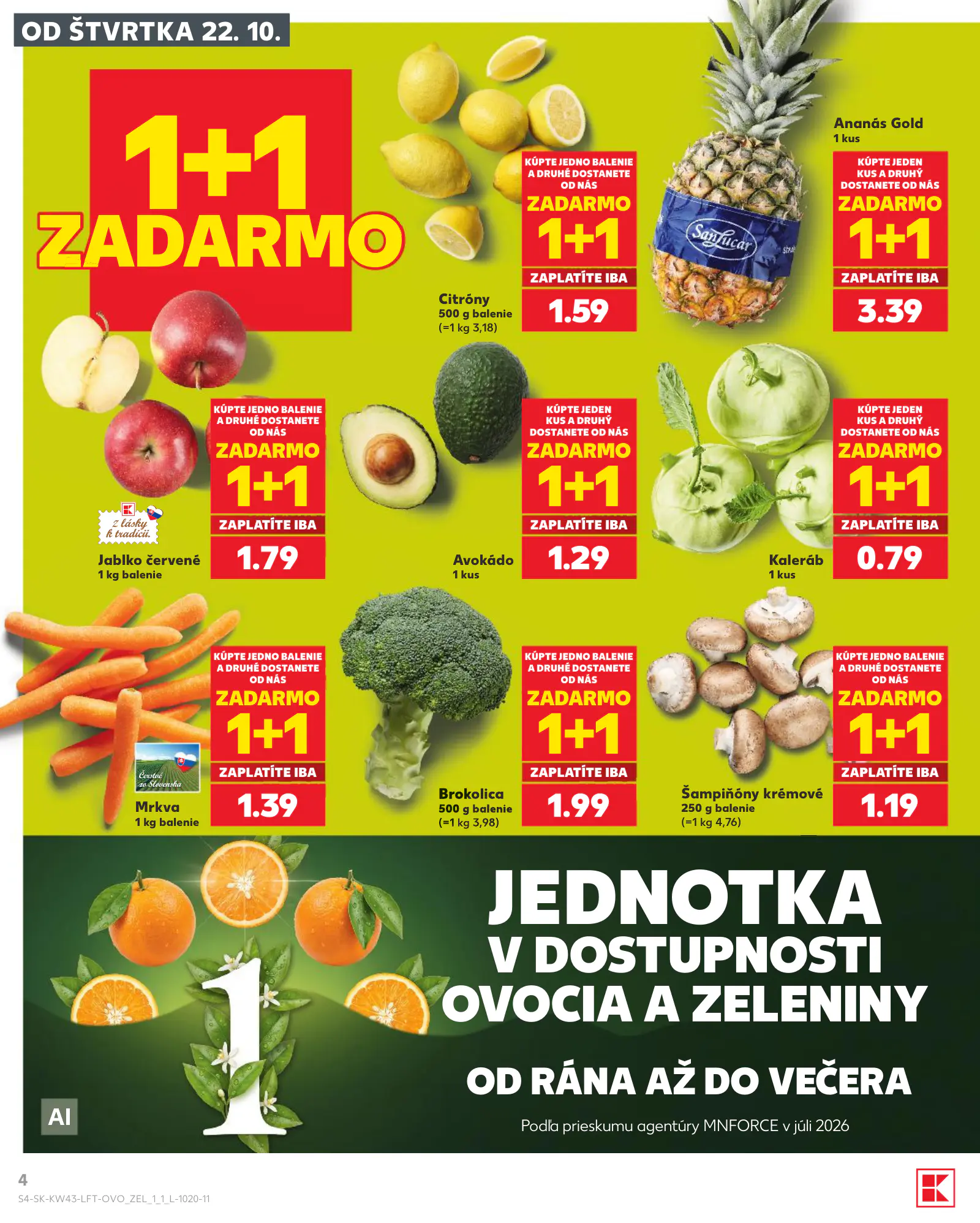Kaufland Szlovákia KDZ, 4. oldal (okt. 22–28.)