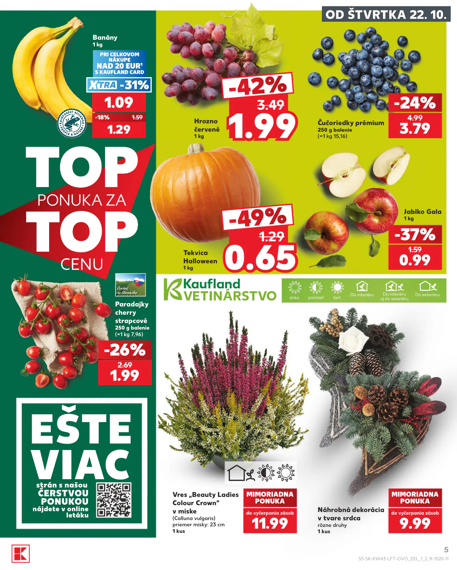 Kaufland Szlovákia KDZ, 5. oldal (okt. 22–28.)