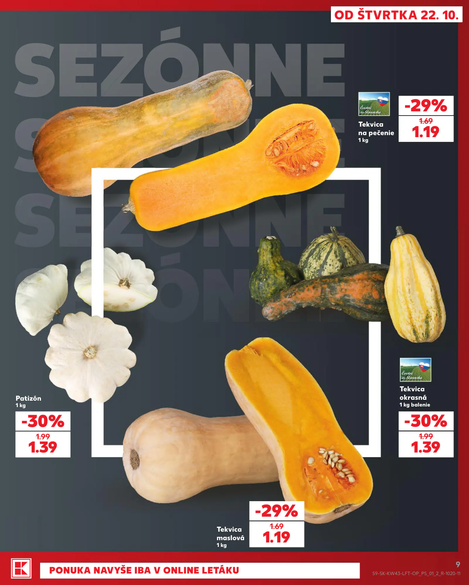 Kaufland Szlovákia KDZ, 9. oldal (okt. 22–28.)