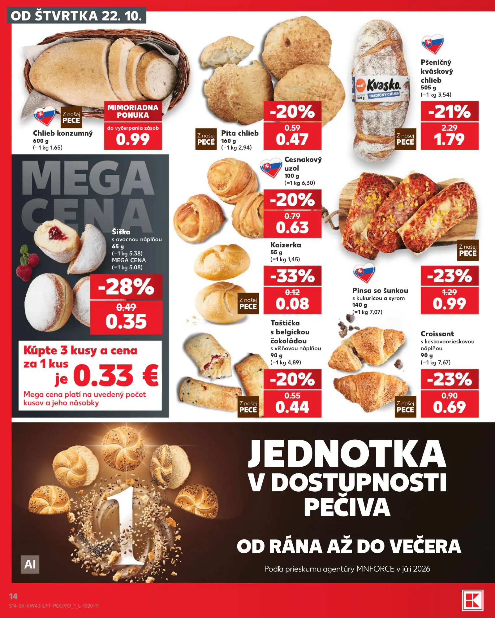 Kaufland Szlovákia KDZ, 14. oldal (okt. 22–28.)