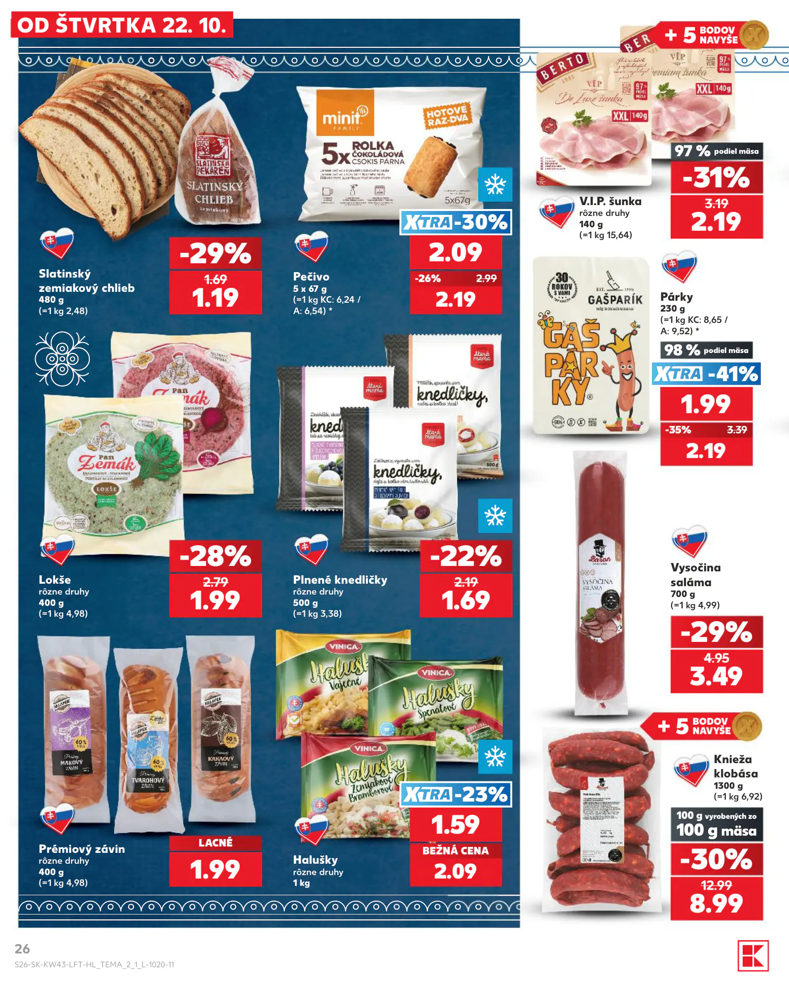 Kaufland Szlovákia KDZ, 26. oldal (okt. 22–28.)