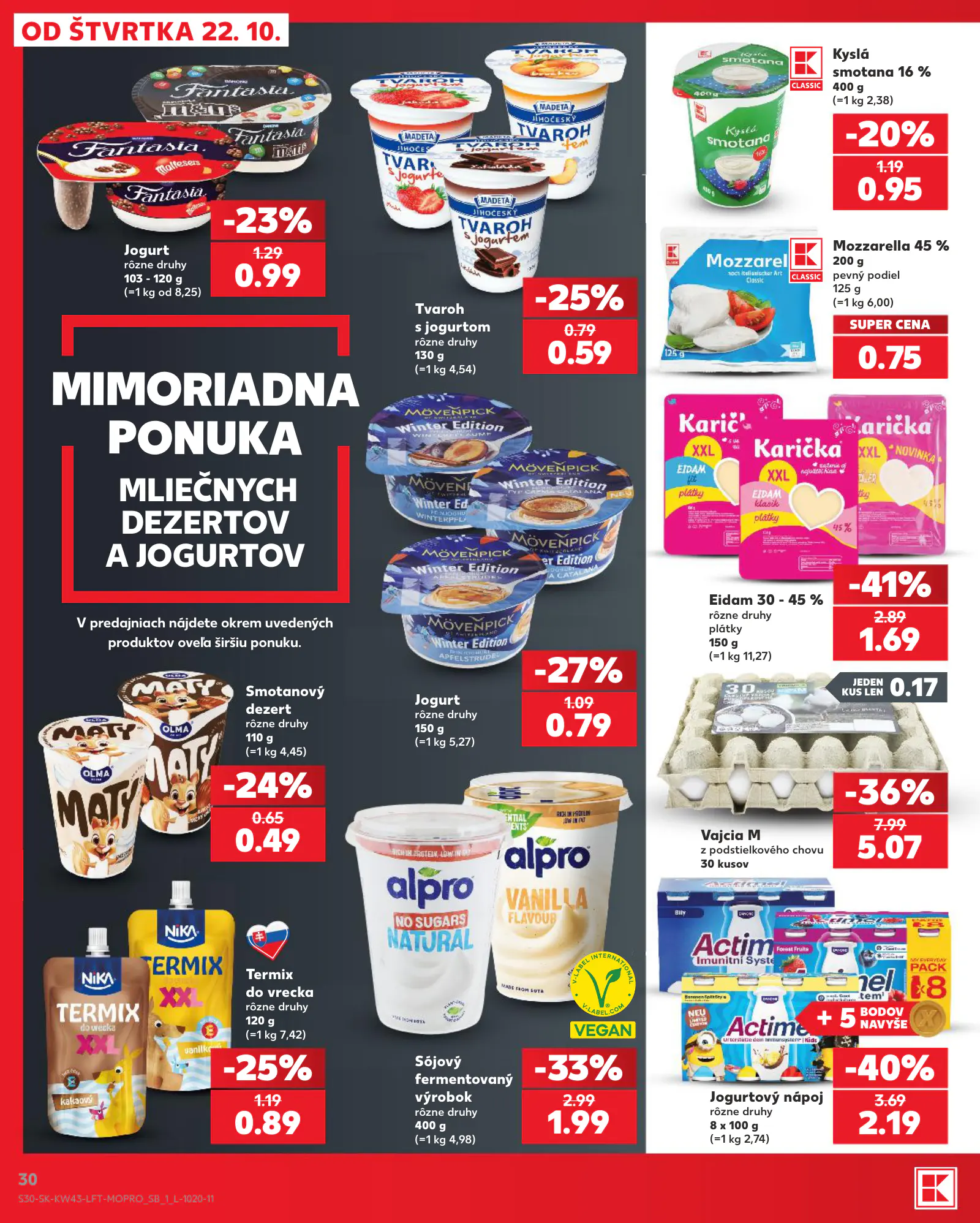 Kaufland Szlovákia KDZ, 30. oldal (okt. 22–28.)
