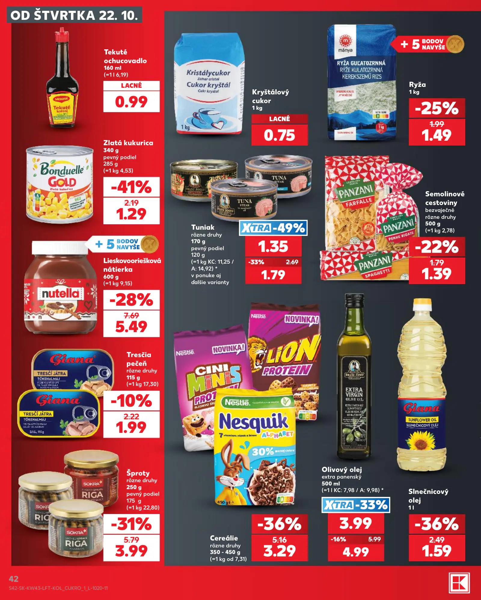 Kaufland Szlovákia KDZ, 42. oldal (okt. 22–28.)