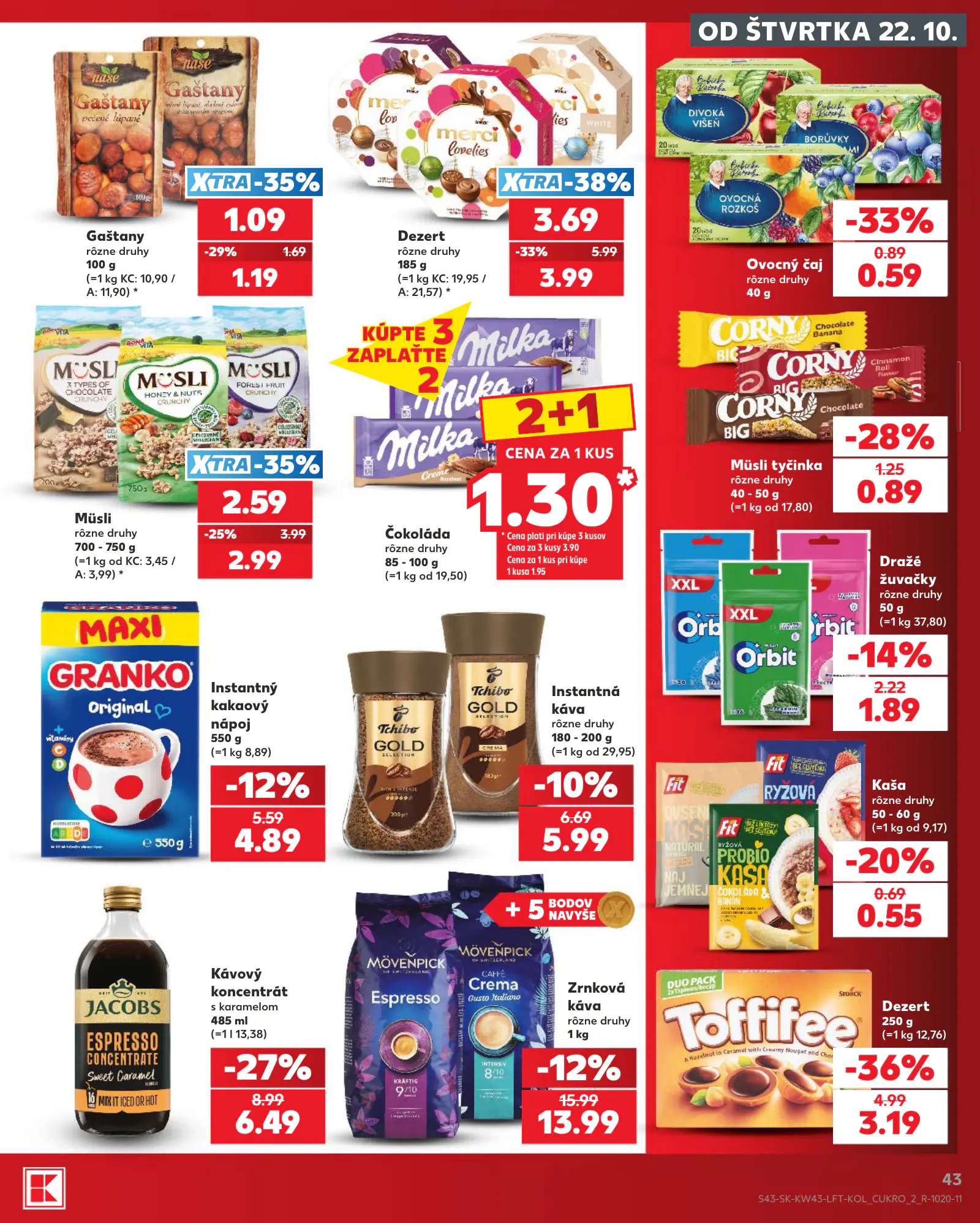 Kaufland Szlovákia KDZ, 43. oldal (okt. 22–28.)