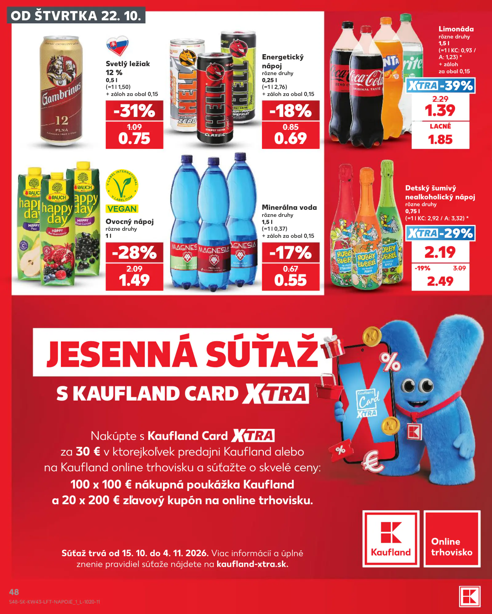 Kaufland Szlovákia KDZ, 48. oldal (okt. 22–28.)
