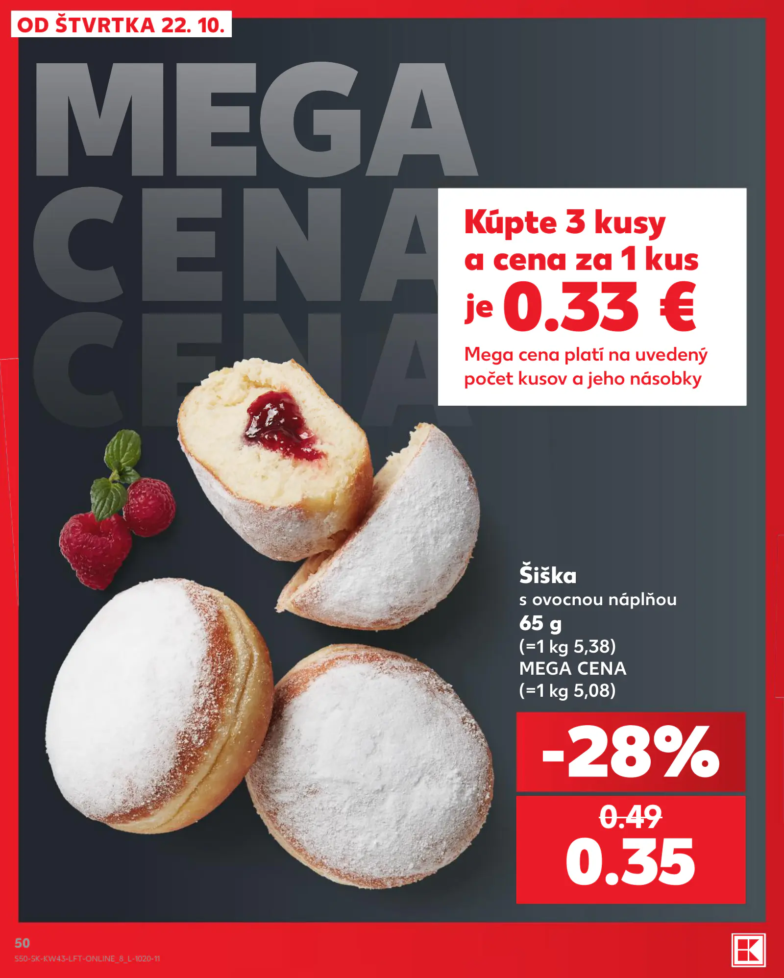 Kaufland Szlovákia KDZ, 50. oldal (okt. 22–28.)
