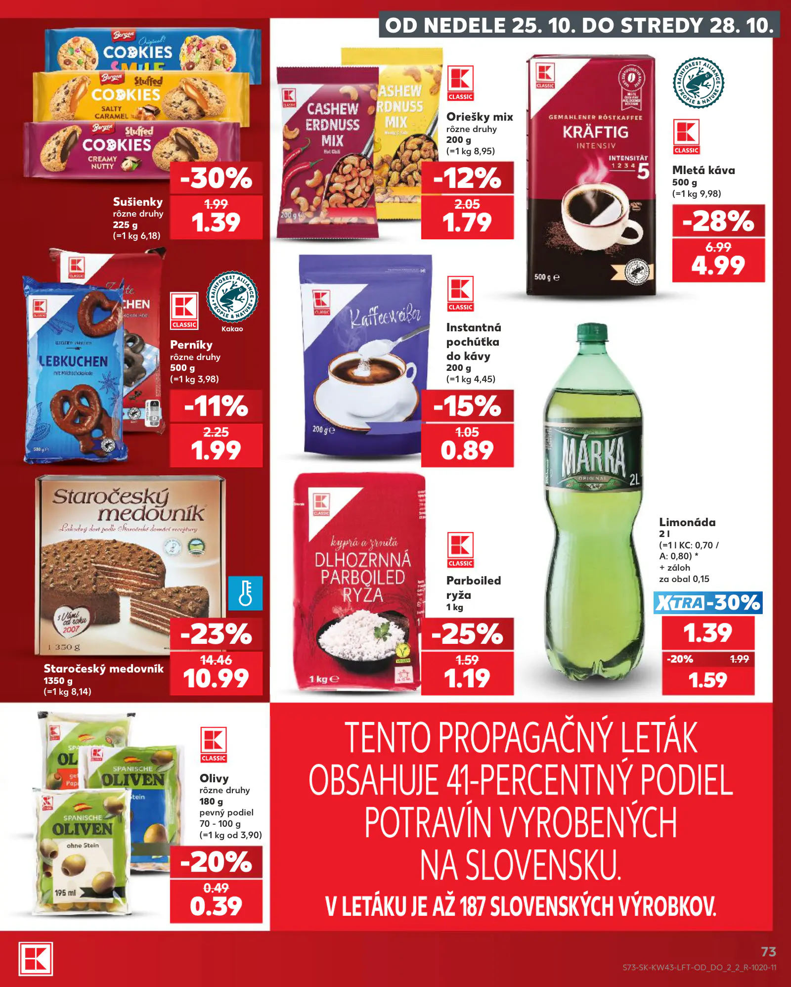 Kaufland Szlovákia KDZ, 73. oldal (okt. 22–28.)