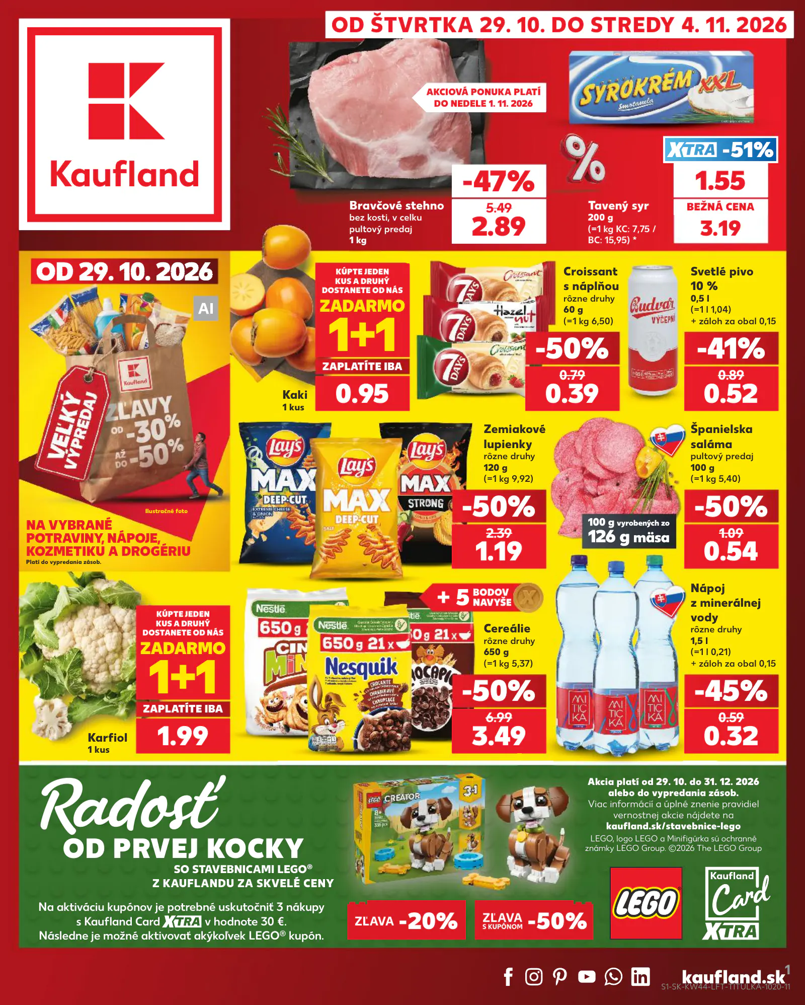 Kaufland Szlovákia KDZ, 1. oldal (okt. 29. – nov. 4.)