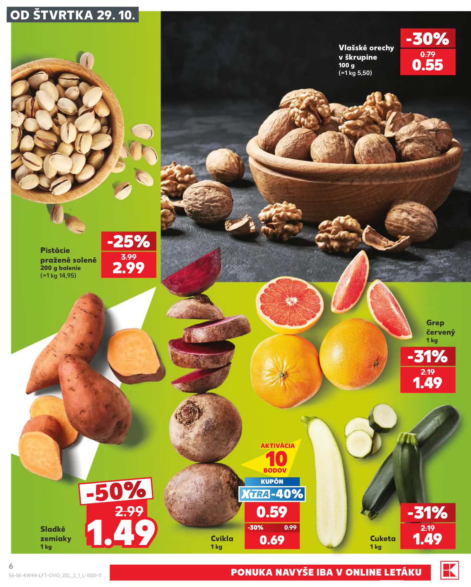 Kaufland Szlovákia KDZ, 6. oldal (okt. 29. – nov. 4.)
