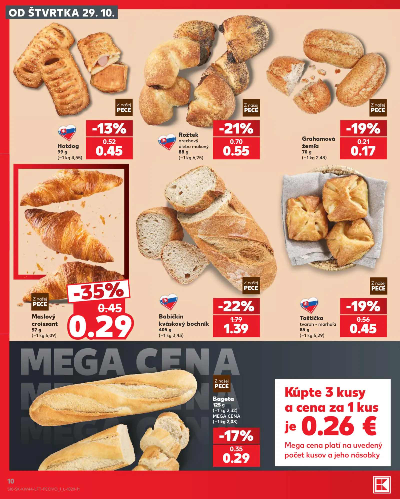 Kaufland Szlovákia KDZ, 10. oldal (okt. 29. – nov. 4.)