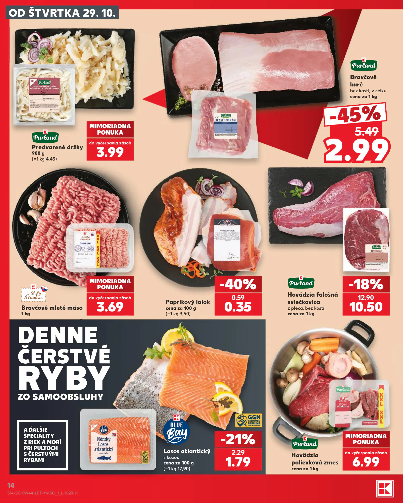 Kaufland Szlovákia KDZ, 14. oldal (okt. 29. – nov. 4.)