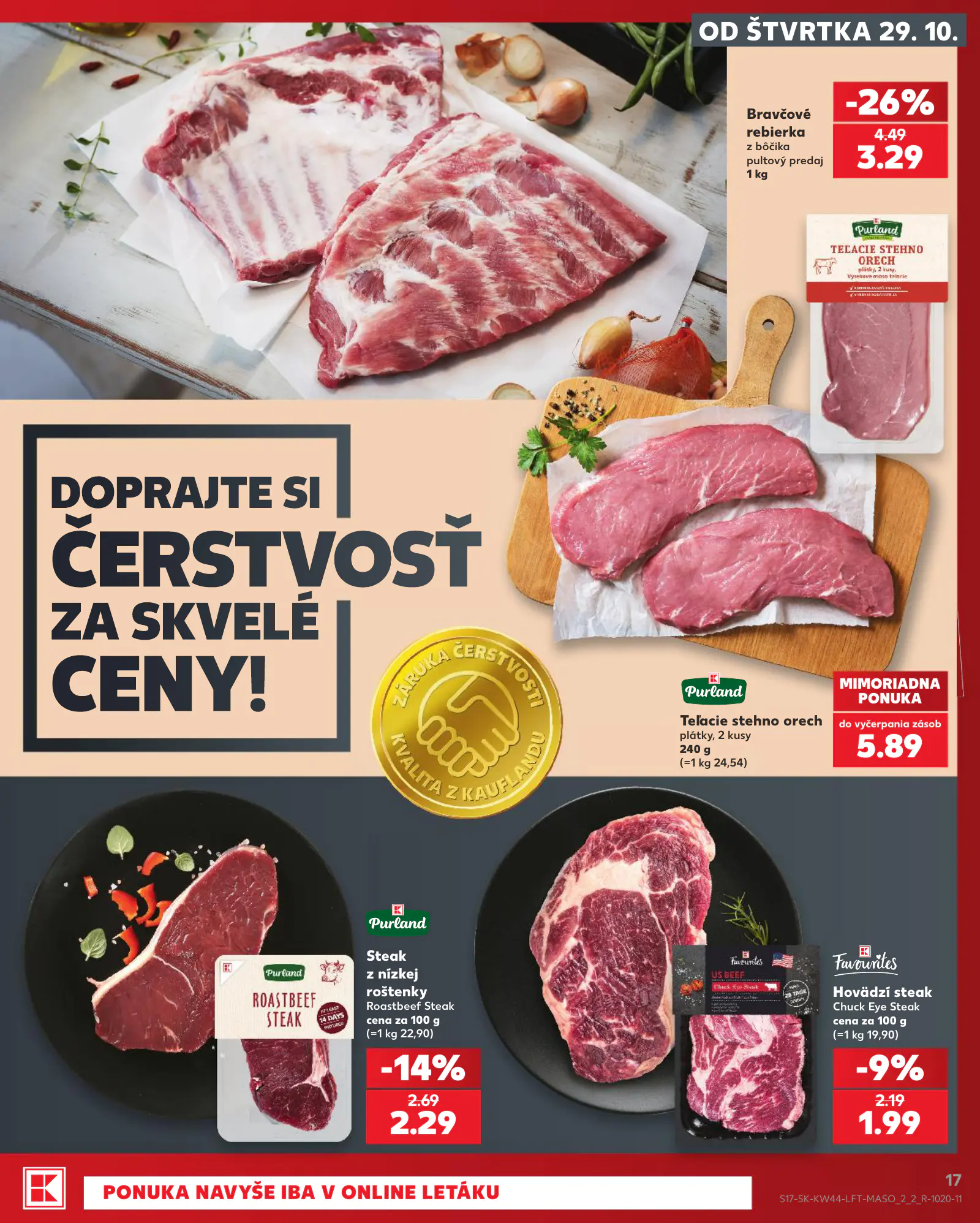 Kaufland Szlovákia KDZ, 17. oldal (okt. 29. – nov. 4.)